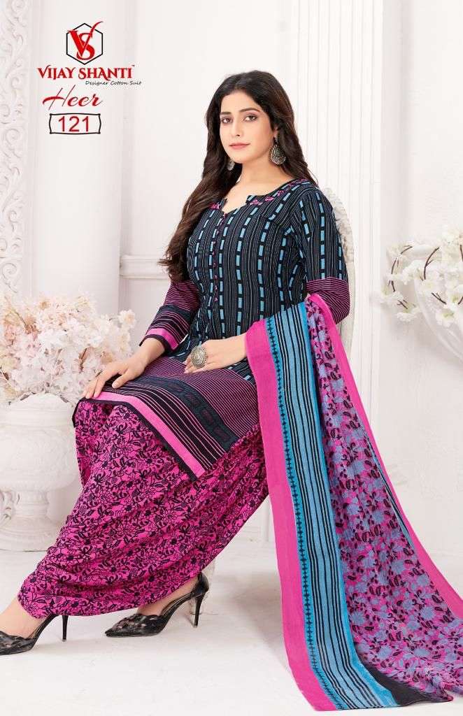 VIJAY SHANTI DRESS HEER COTTON PRINTED LADIES DRESS