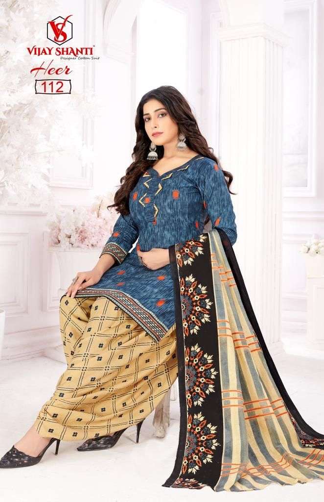 VIJAY SHANTI DRESS HEER COTTON PRINTED LADIES DRESS