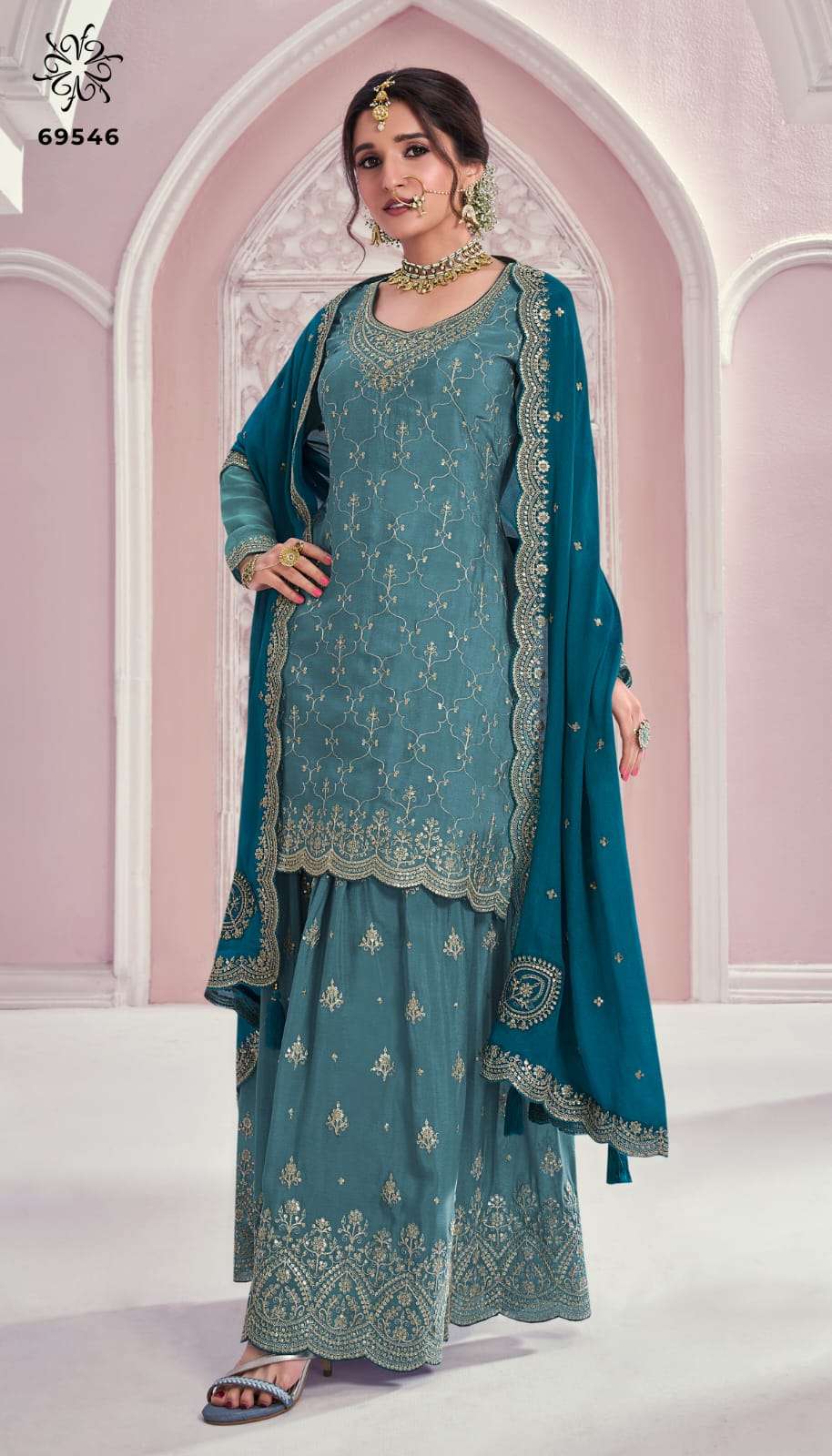 VINAY FASHION KULEESH RANGRASIYA HIT LIST HEAVY EMBROIDERED FESTIVE WEAR SUIT