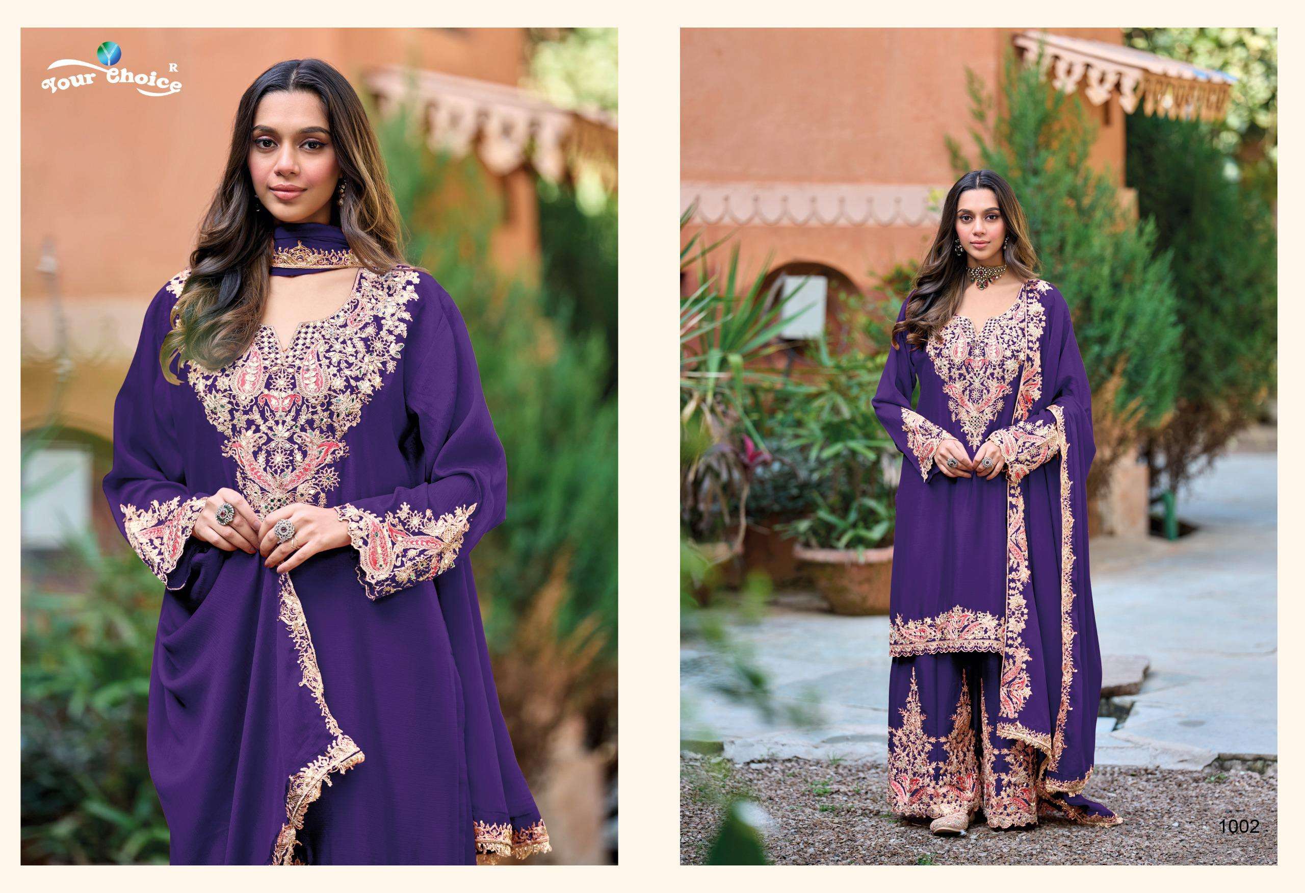 YOUR CHOICE DECENT HEAVY EMBROIDERY DESIGNER WEDDING WEAR SUIT
