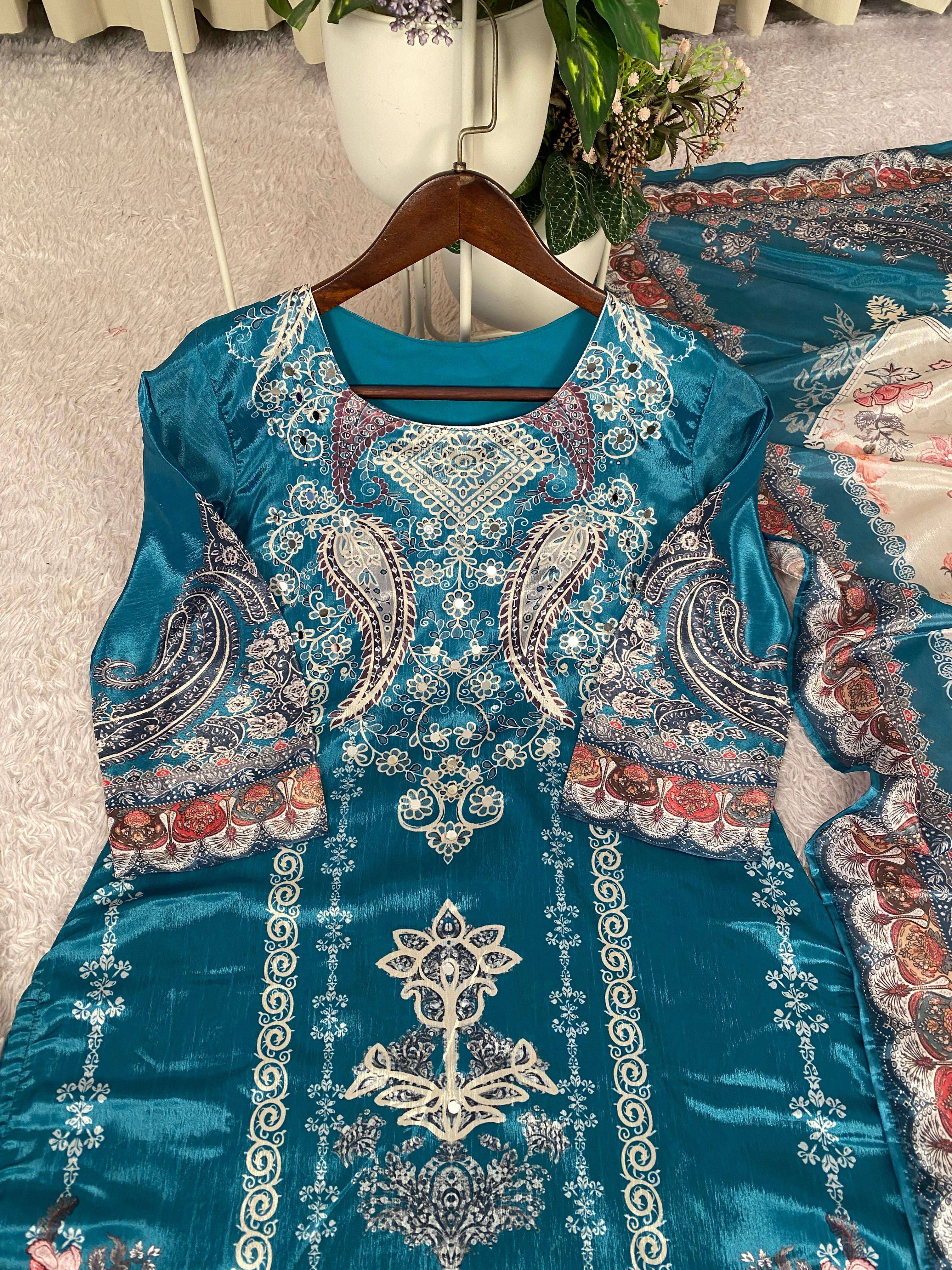 BE 438 CHINON DESIGNER FANCY DESIGNER WORK READY MADE LADIES SUIT