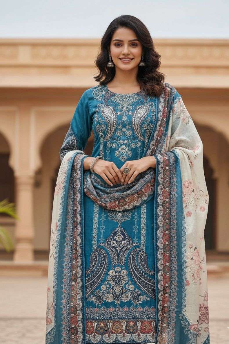 BE 438 CHINON DESIGNER FANCY DESIGNER WORK READY MADE LADIES SUIT