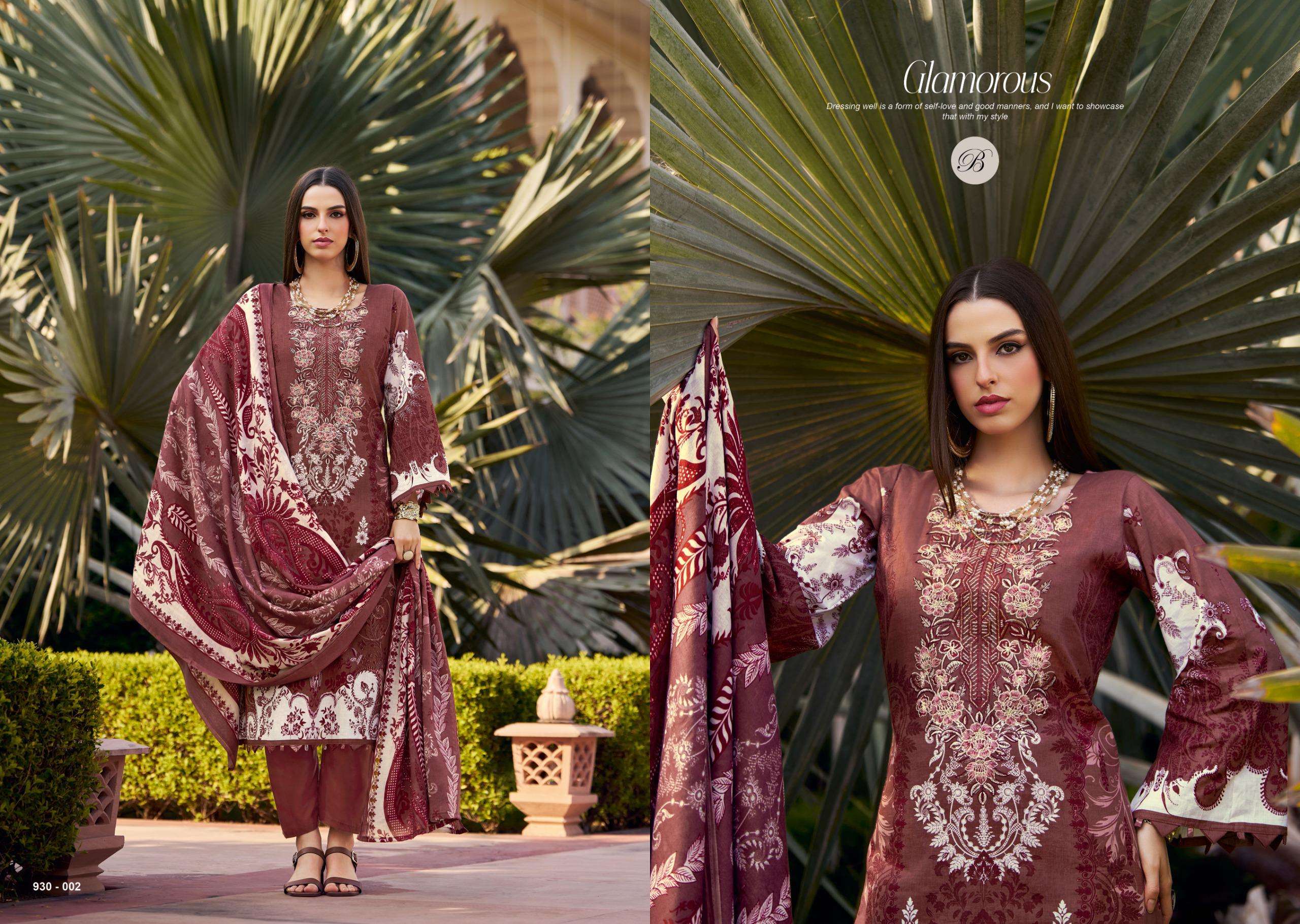 BELLIZA DESIGNER STUDIO NAIRA VOL 126	COTTON DIGITAL PRINT WITH FANCY WORK SUIT