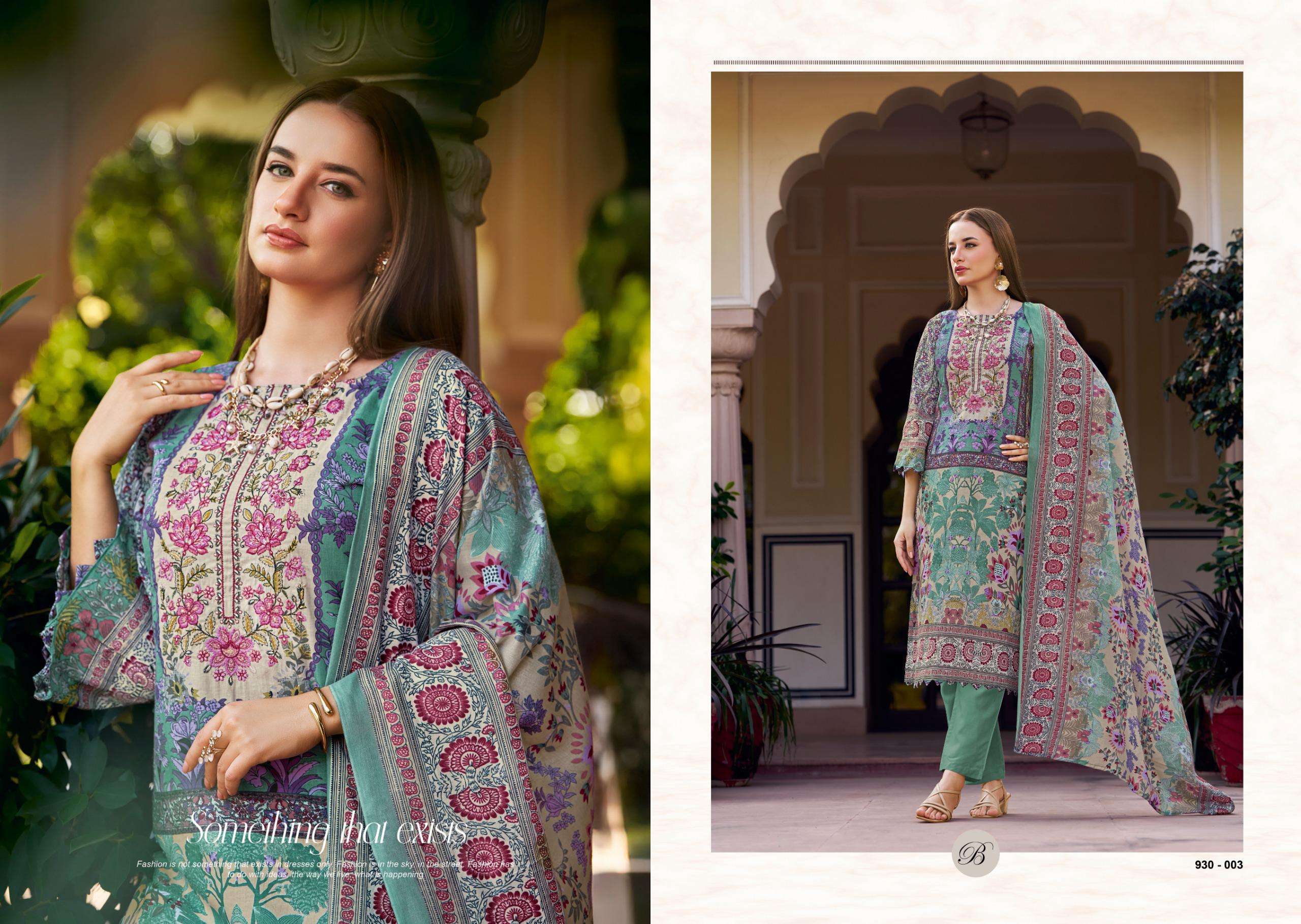 BELLIZA DESIGNER STUDIO NAIRA VOL 126	COTTON DIGITAL PRINT WITH FANCY WORK SUIT