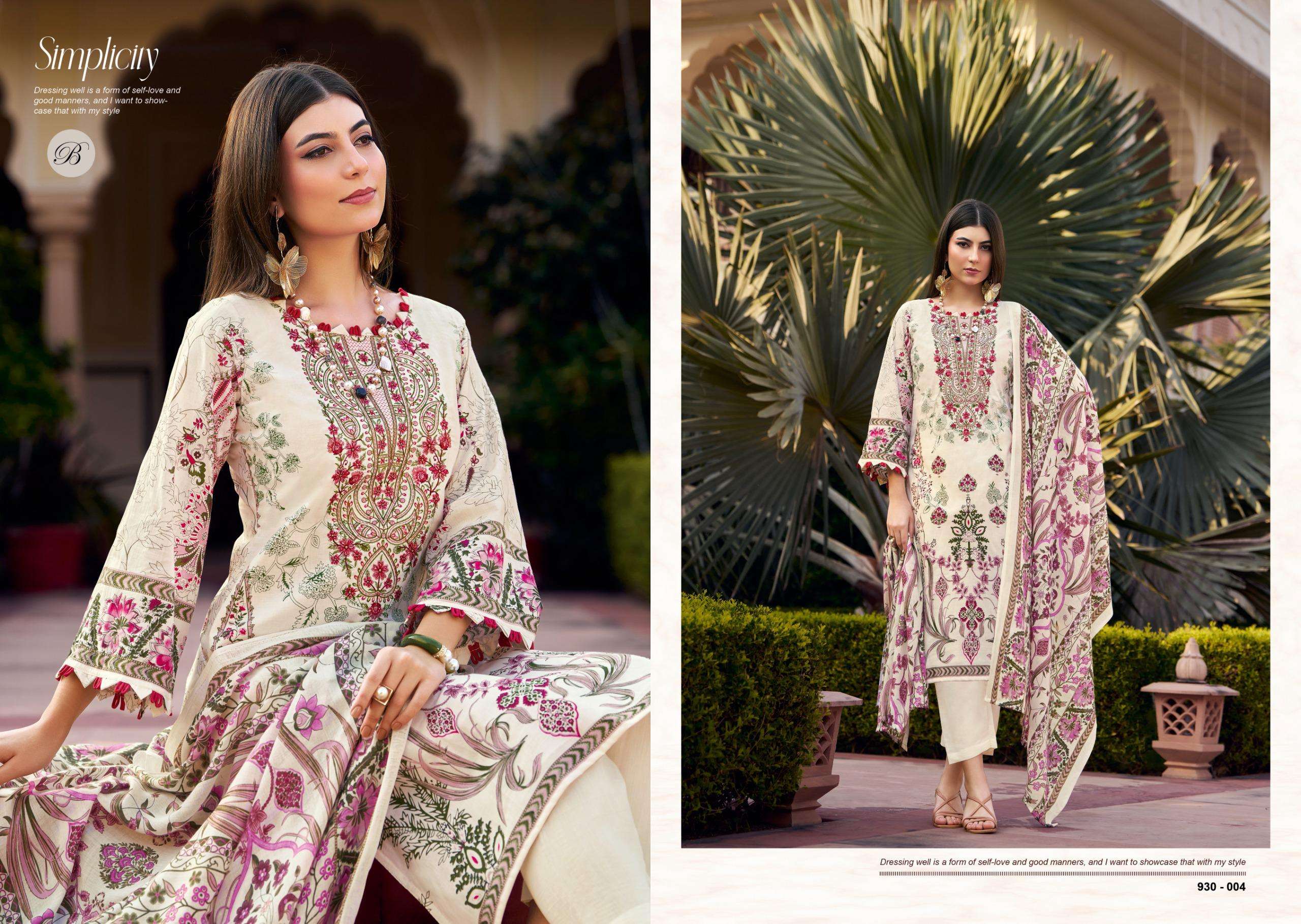 BELLIZA DESIGNER STUDIO NAIRA VOL 126	COTTON DIGITAL PRINT WITH FANCY WORK SUIT