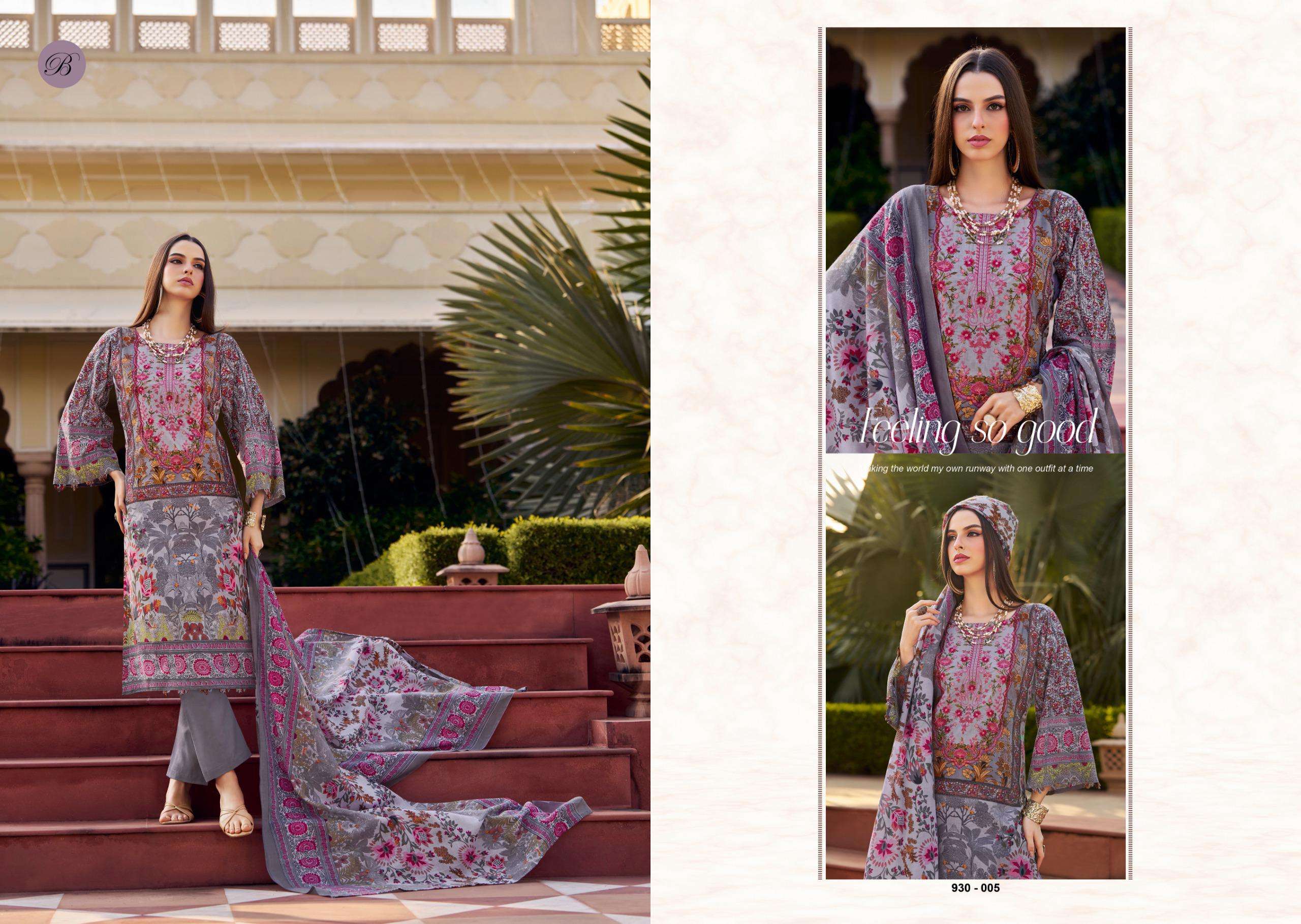 BELLIZA DESIGNER STUDIO NAIRA VOL 126	COTTON DIGITAL PRINT WITH FANCY WORK SUIT