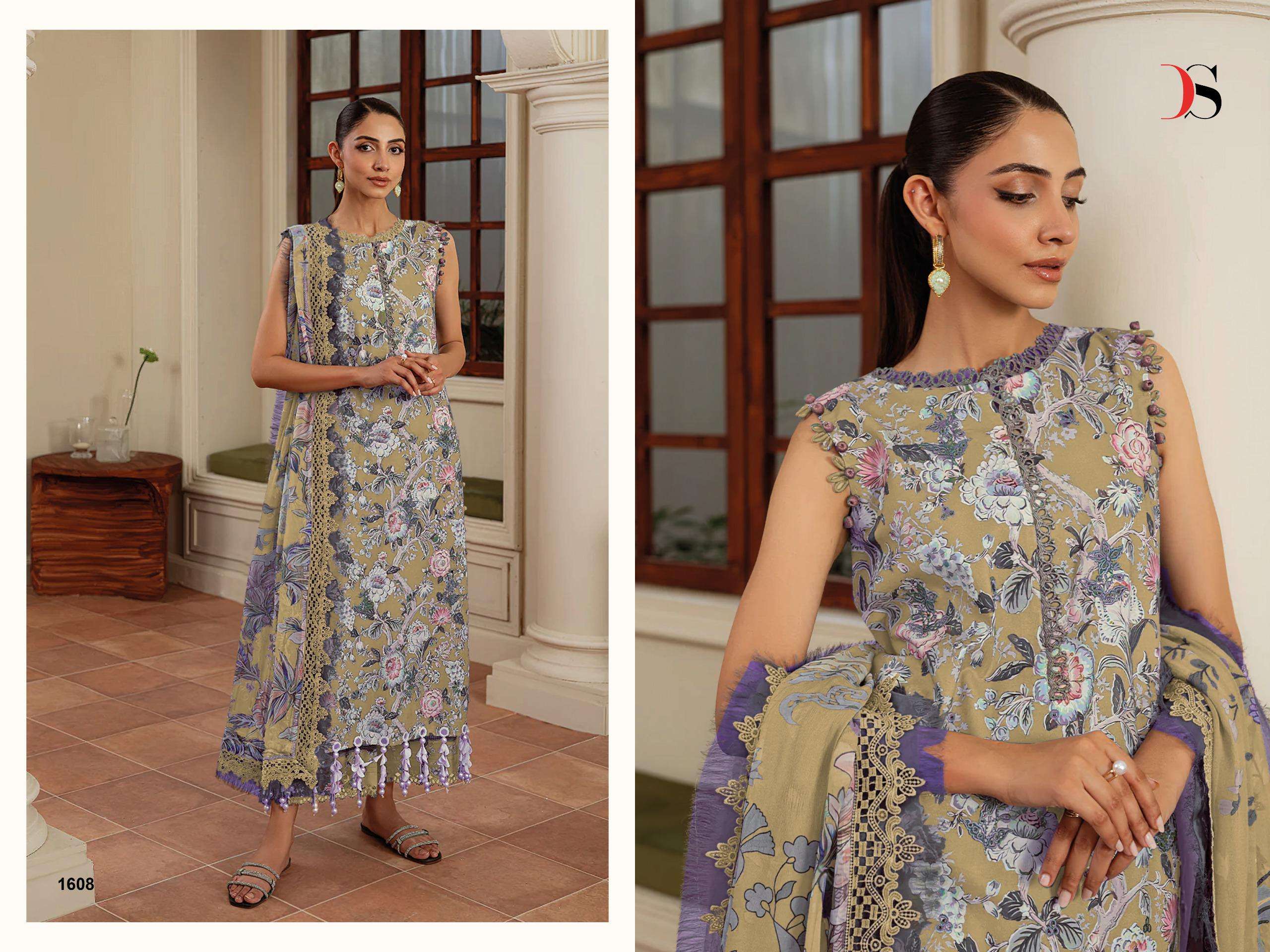 DEEPSY SUITS JADE LUMEA COTTON PATCH EMBROIDERY WORK SALWAR KAMEEZ 
