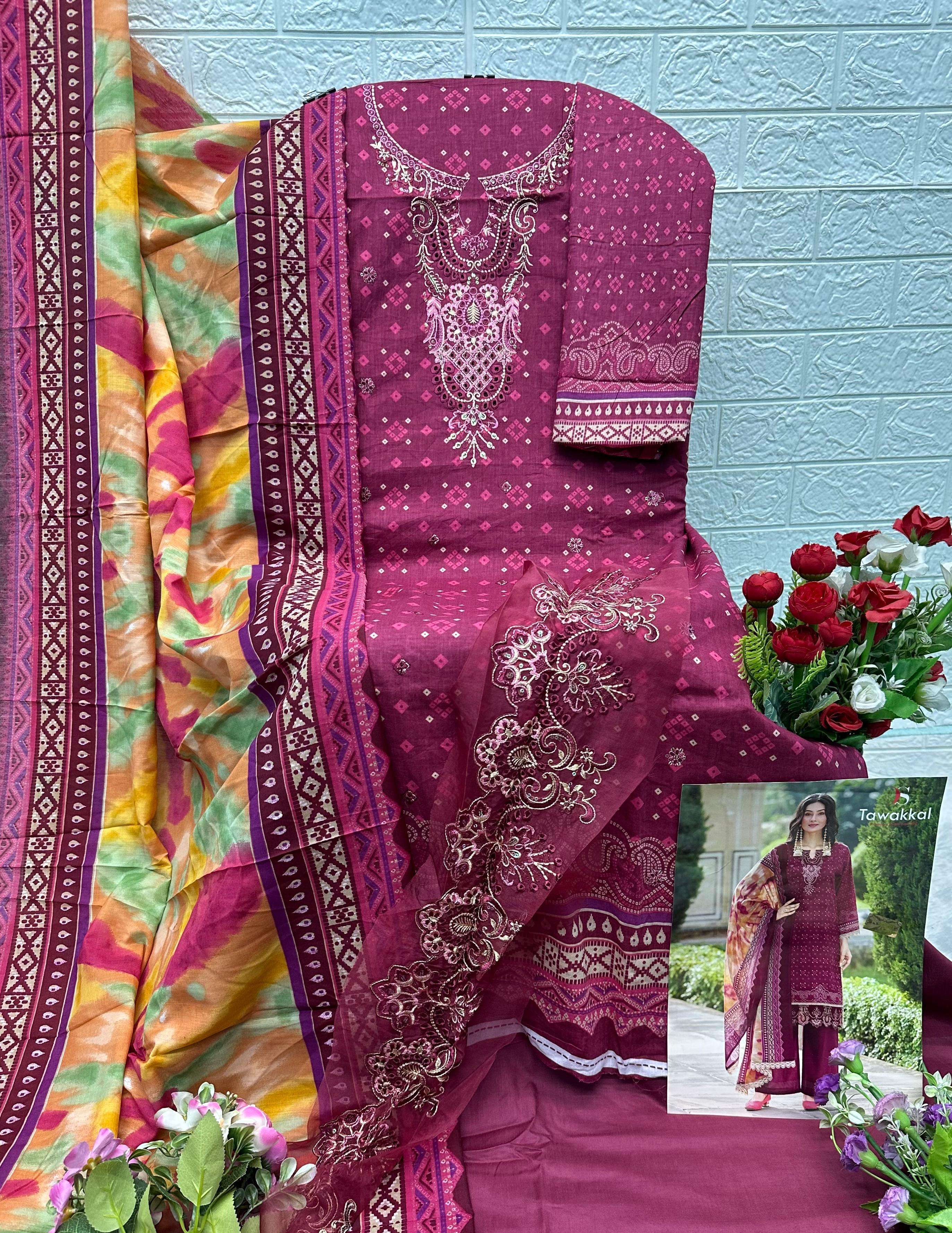 DEEPSY SUITS TAWAKKAL PREMIUM COLLECTION 25 VOL 2 COTTON DESIGNER WORK SUIT