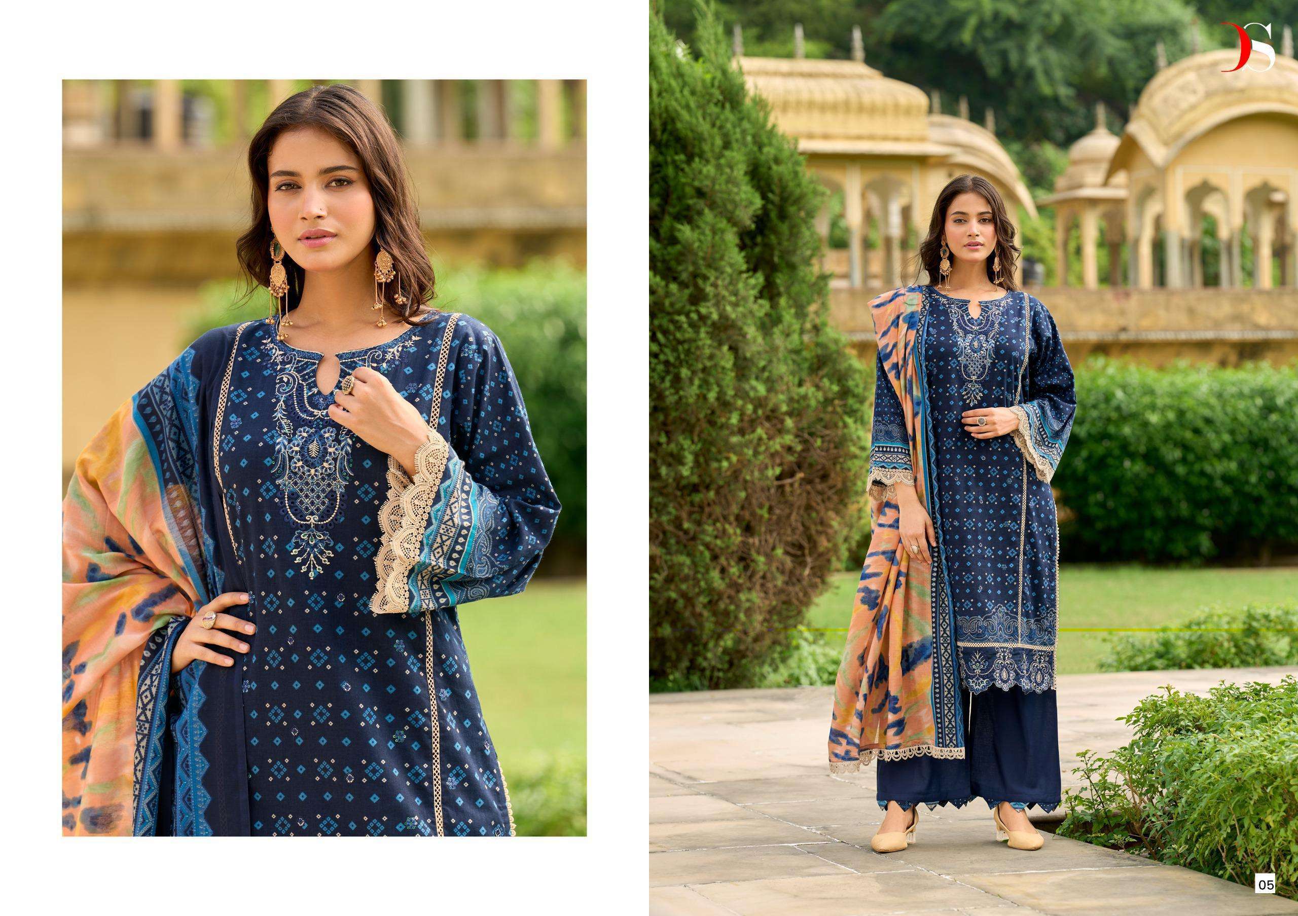 DEEPSY SUITS TAWAKKAL PREMIUM COLLECTION 25 VOL 2 COTTON DESIGNER WORK SUIT