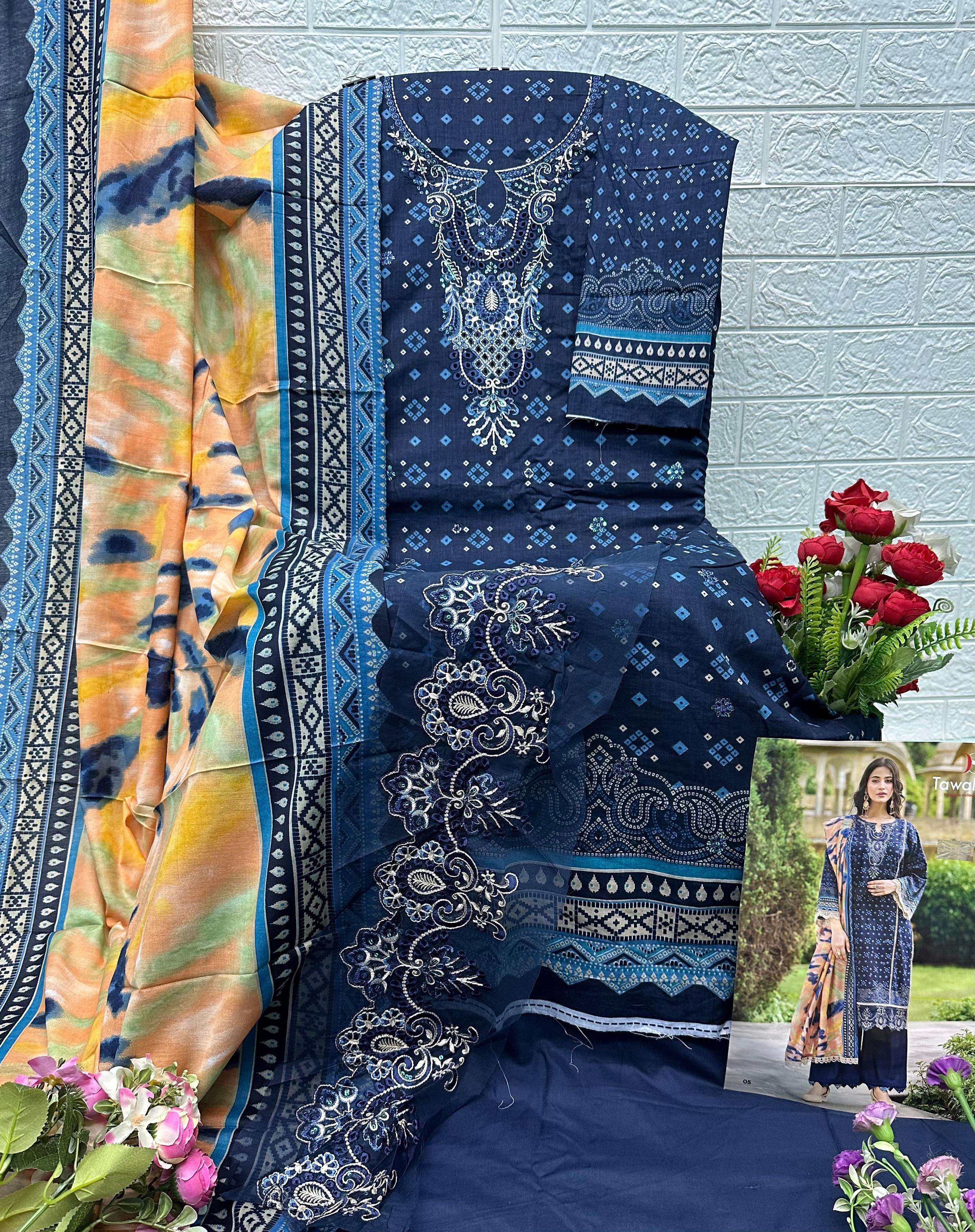 DEEPSY SUITS TAWAKKAL PREMIUM COLLECTION 25 VOL 2 COTTON DESIGNER WORK SUIT