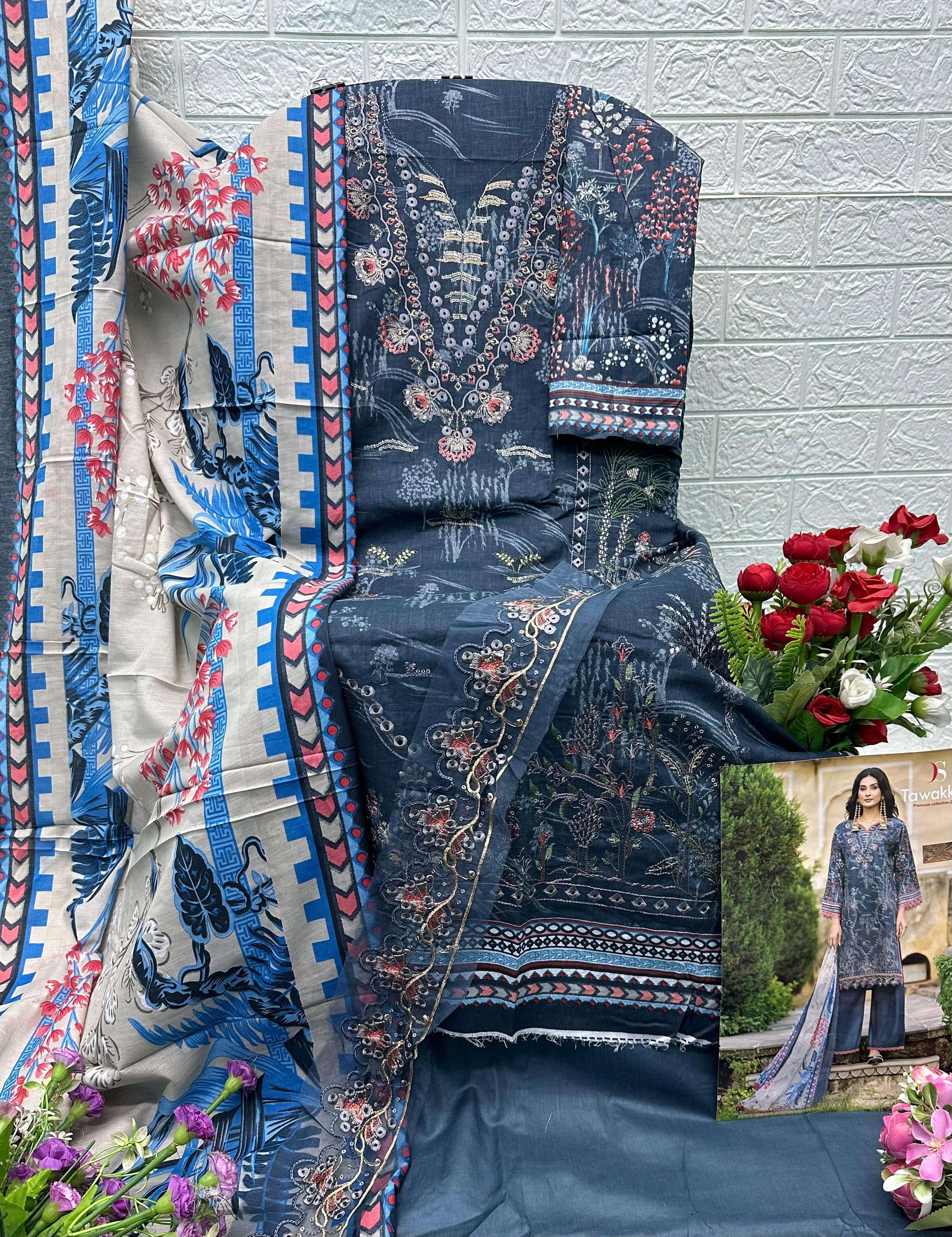 DEEPSY SUITS TAWAKKAL PREMIUM COLLECTION 25 VOL 2 COTTON DESIGNER WORK SUIT