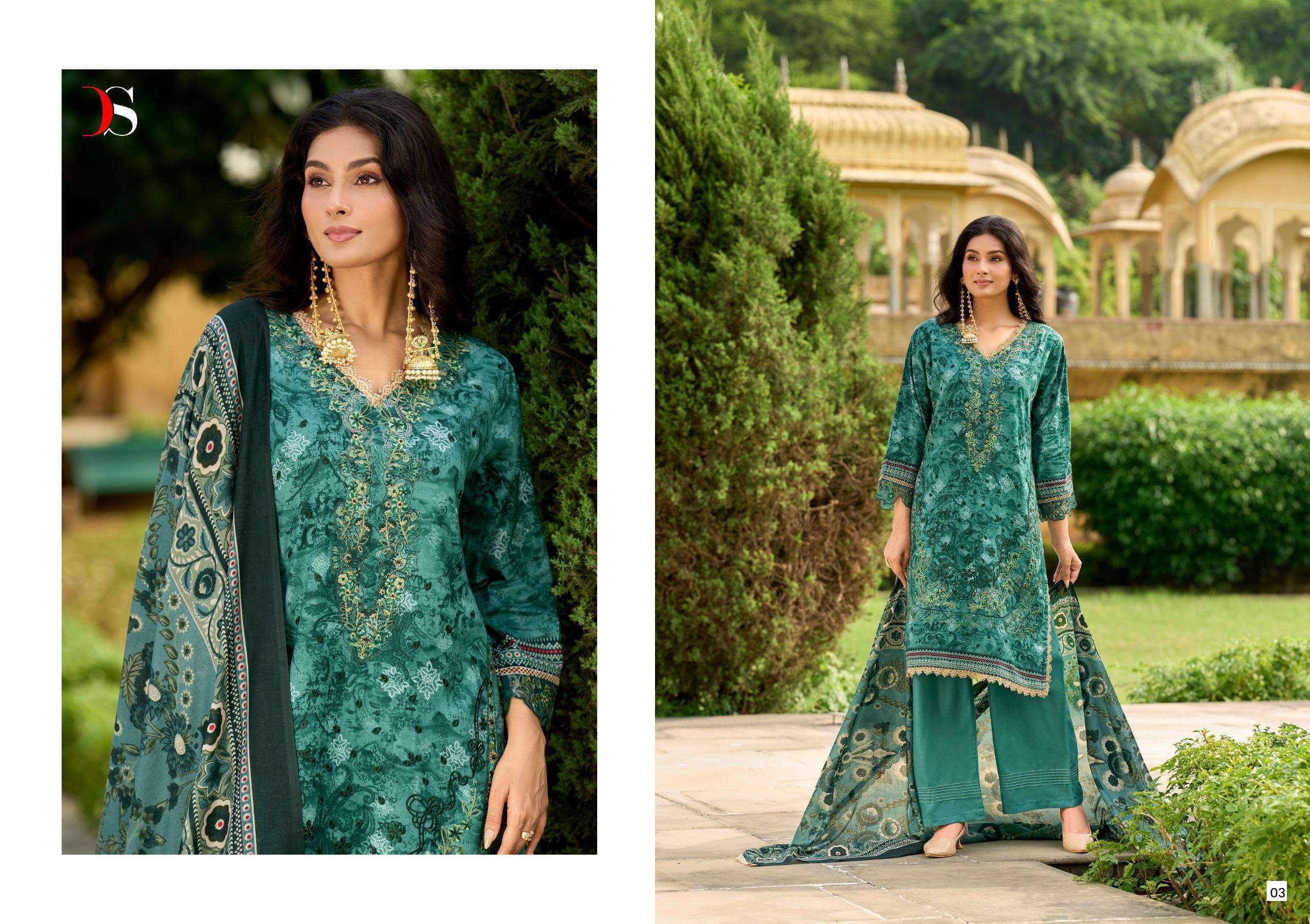 DEEPSY SUITS TAWAKKAL PREMIUM COLLECTION 25 VOL 2 COTTON DESIGNER WORK SUIT