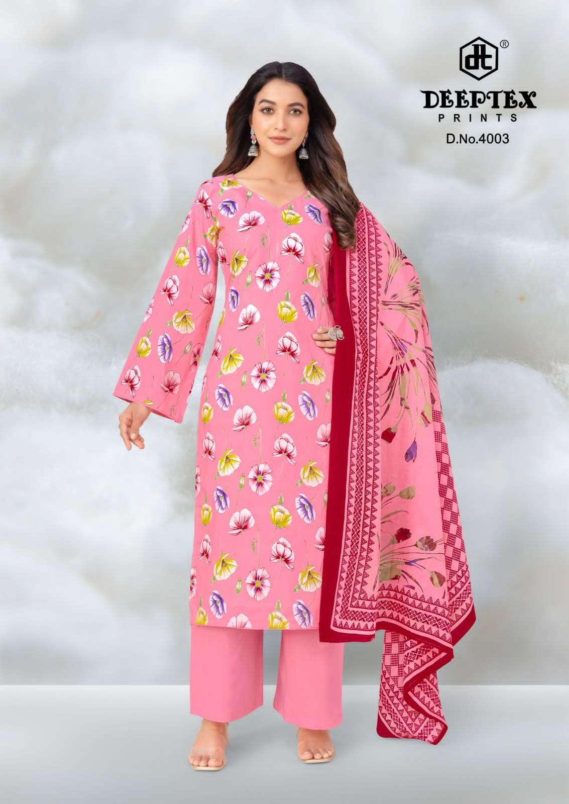 DEEPTEX PRINTS AALIA AFREEN VOL 4 LAWN COTTON DIGITAL PRINTS SUIT