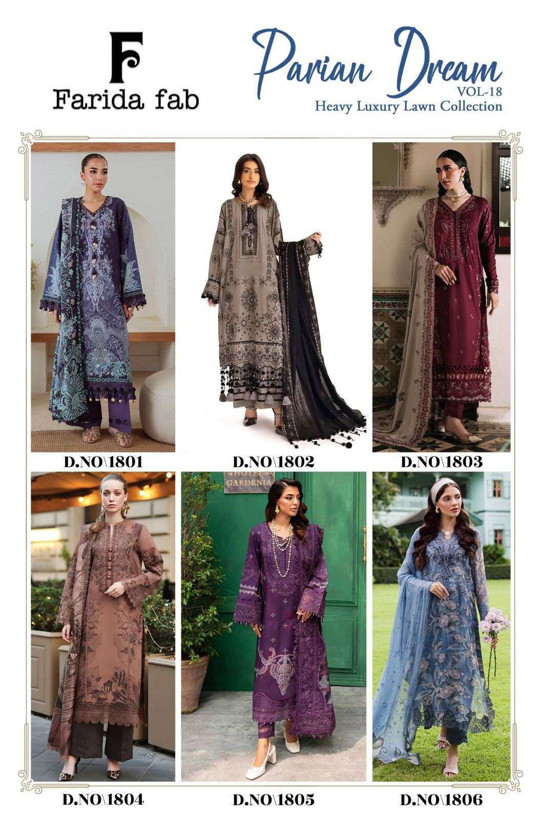 FARIDA FAB PARIAN DREAM VOL 18 COTTON DIGITAL PRINTS SALWAR SUIT