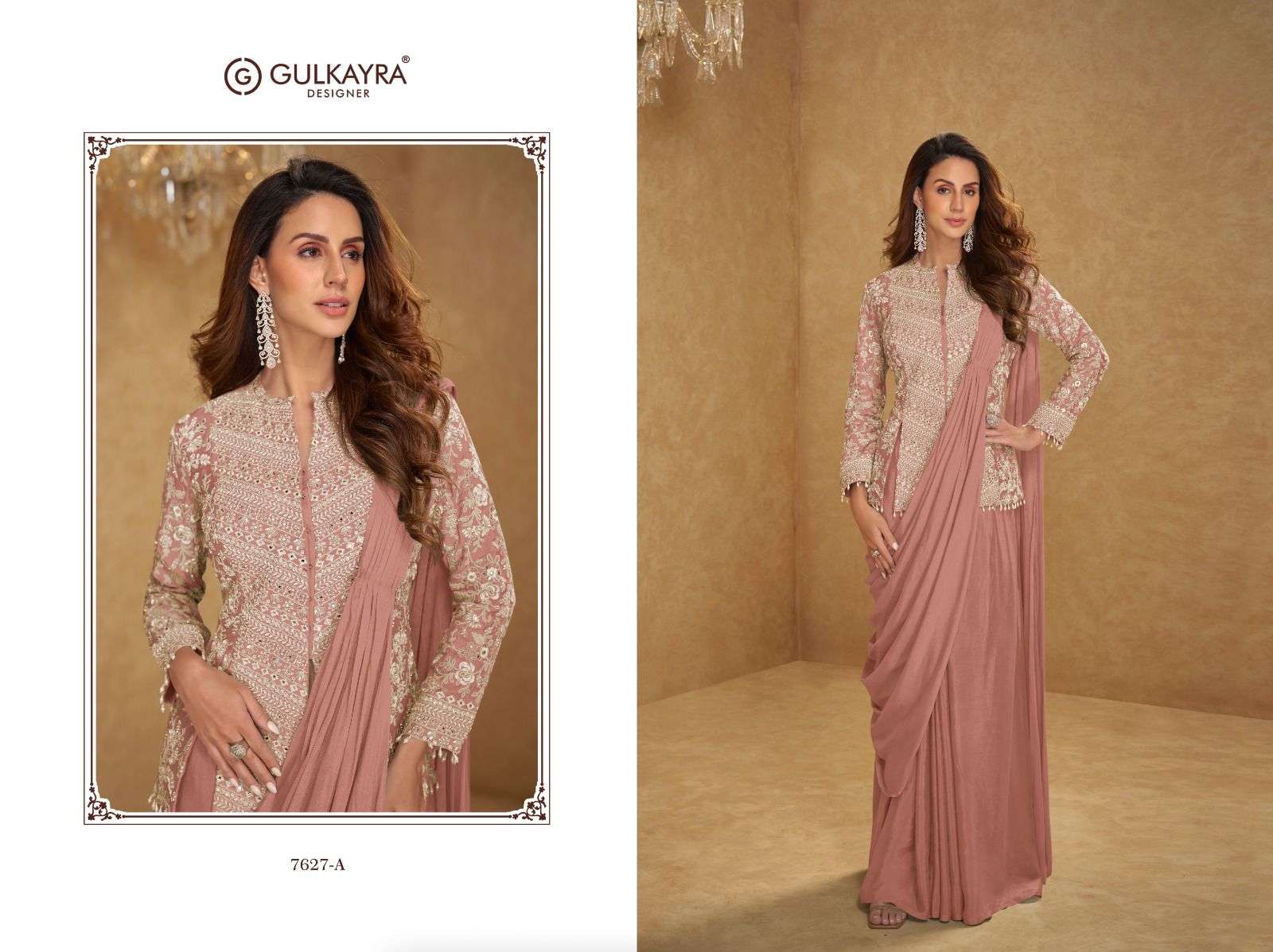 GULKAYRA DESIGNER MIRZA HEAVY BEAUTIFUL DESIGNER PARTY WEAR LADIES DRESS