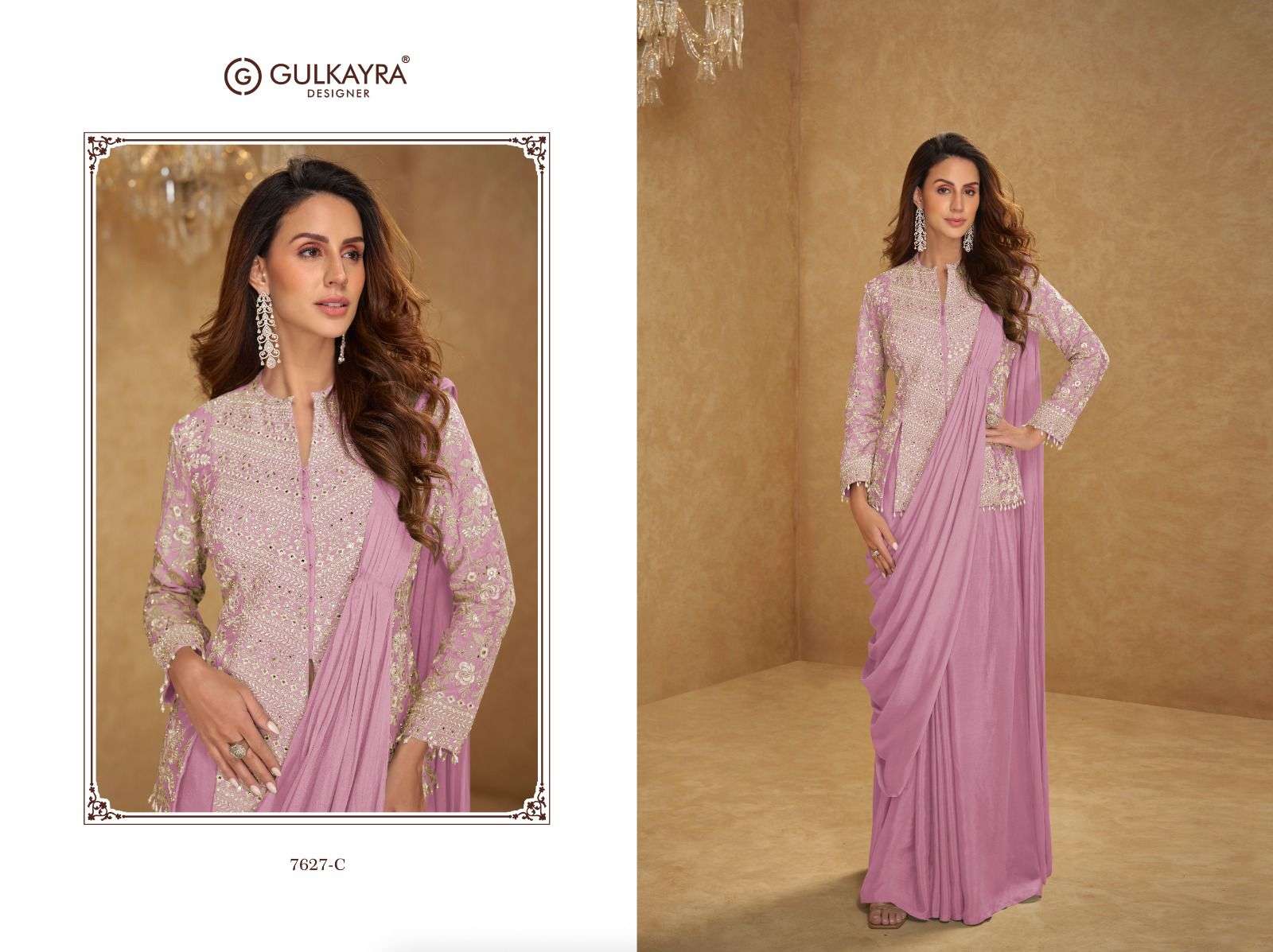 GULKAYRA DESIGNER MIRZA HEAVY BEAUTIFUL DESIGNER PARTY WEAR LADIES DRESS