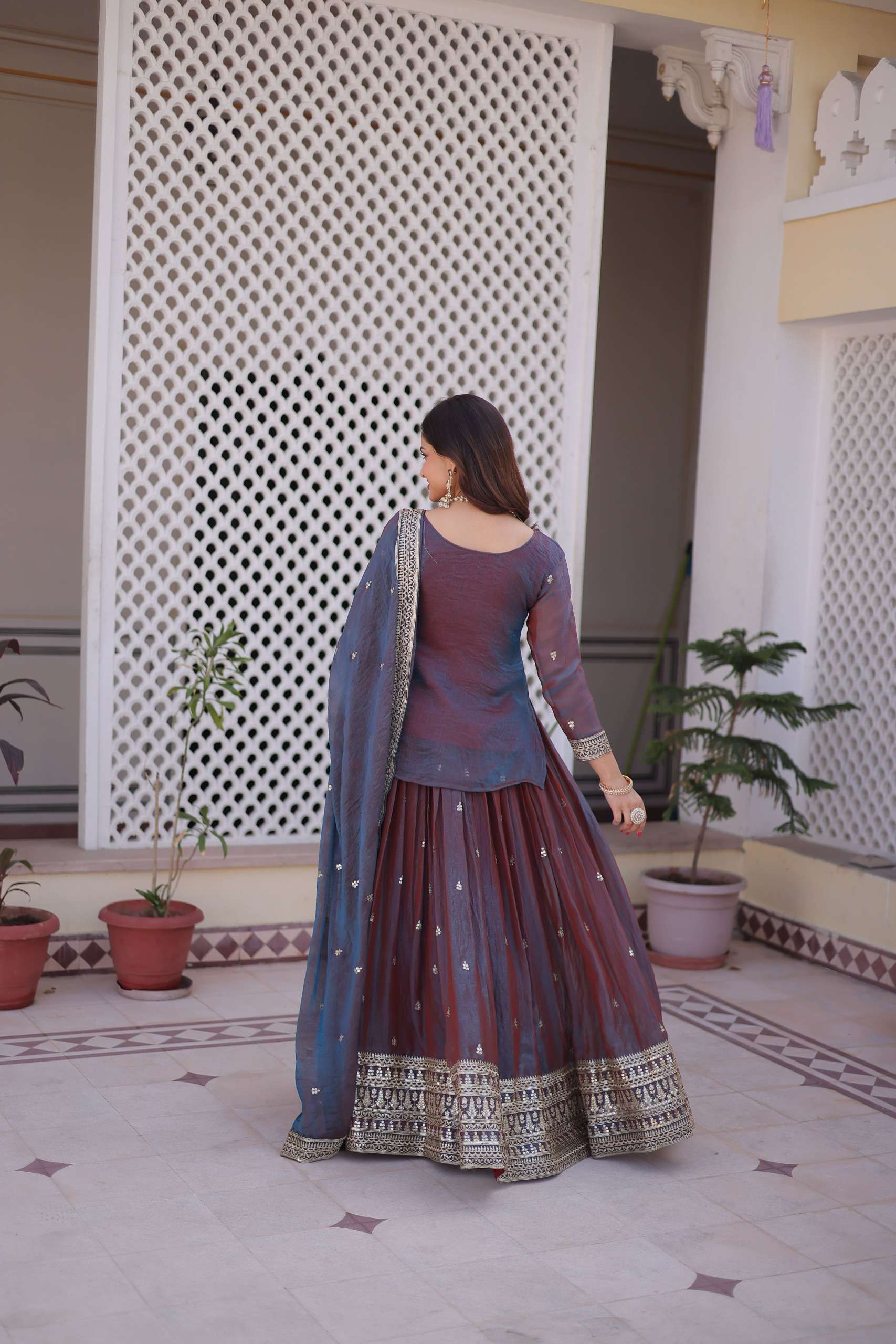 KA 5065 HEAVY BEAUTIFUL FESTIVE SEASON WEAR TOP WITH LEHENGA AND DUPATTA SET 