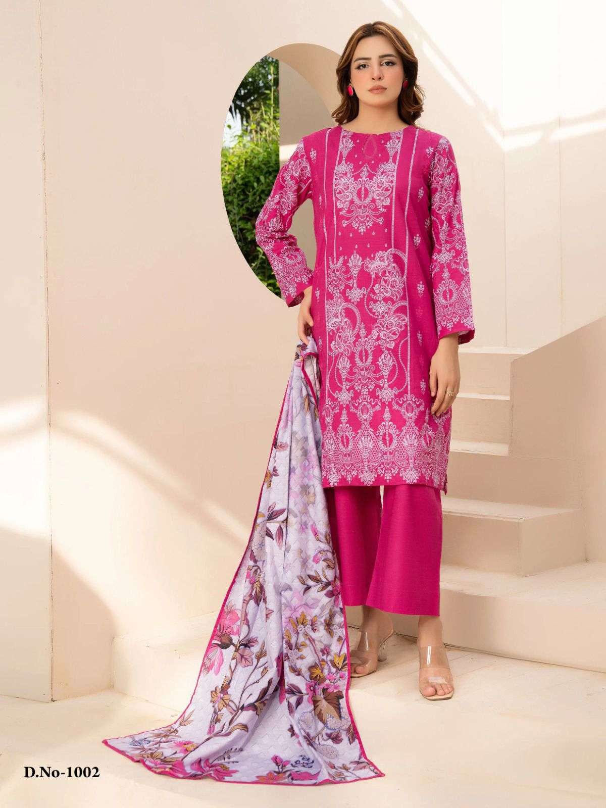 KAF FABRIC EVAYRA GULAAL LUXURY LAWN COLLECTION VOL 1 DIGITAL PRINT COTTON SALWAR SUIT