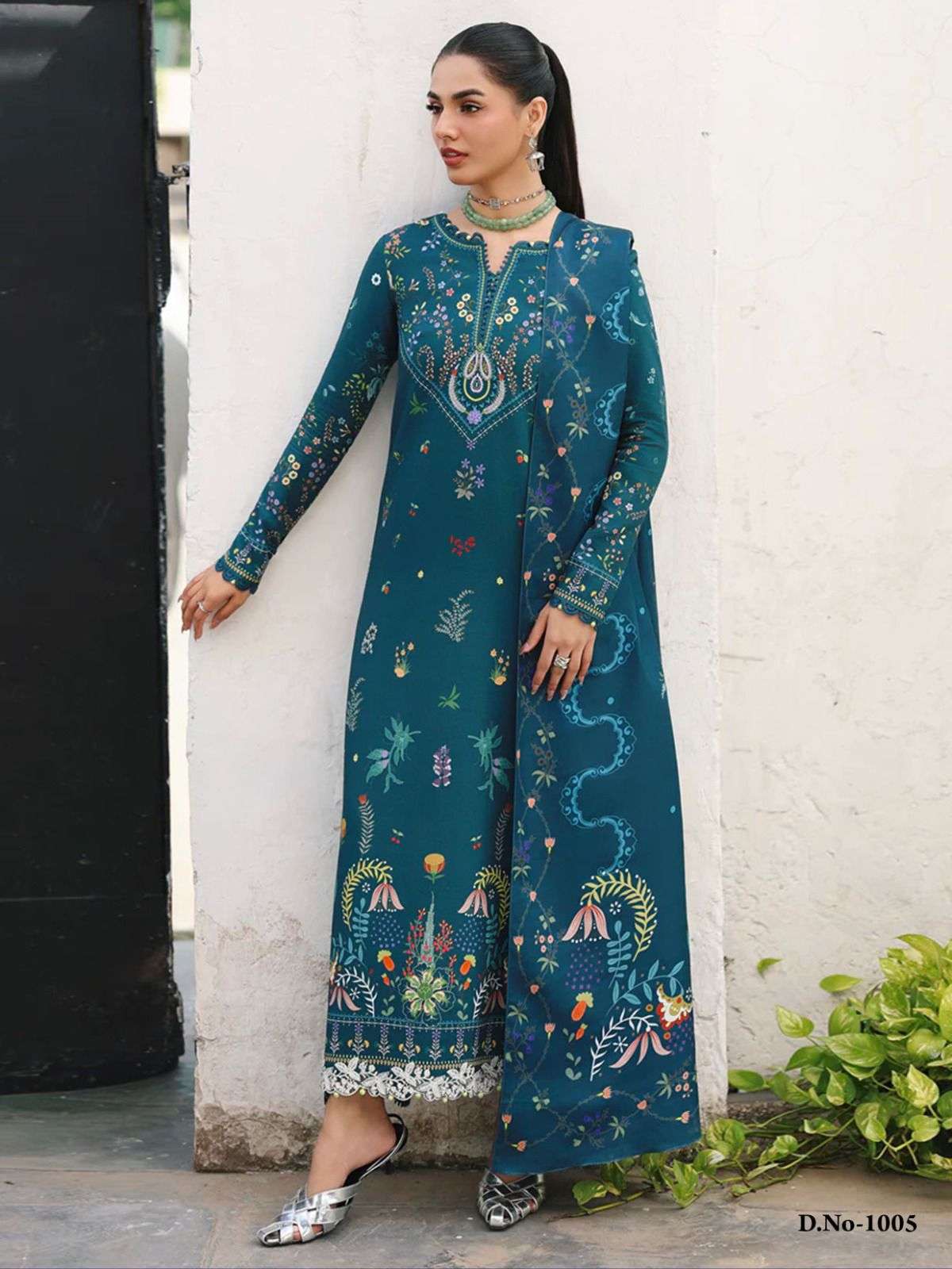 KAF FABRIC EVAYRA GULAAL LUXURY LAWN COLLECTION VOL 1 DIGITAL PRINT COTTON SALWAR SUIT