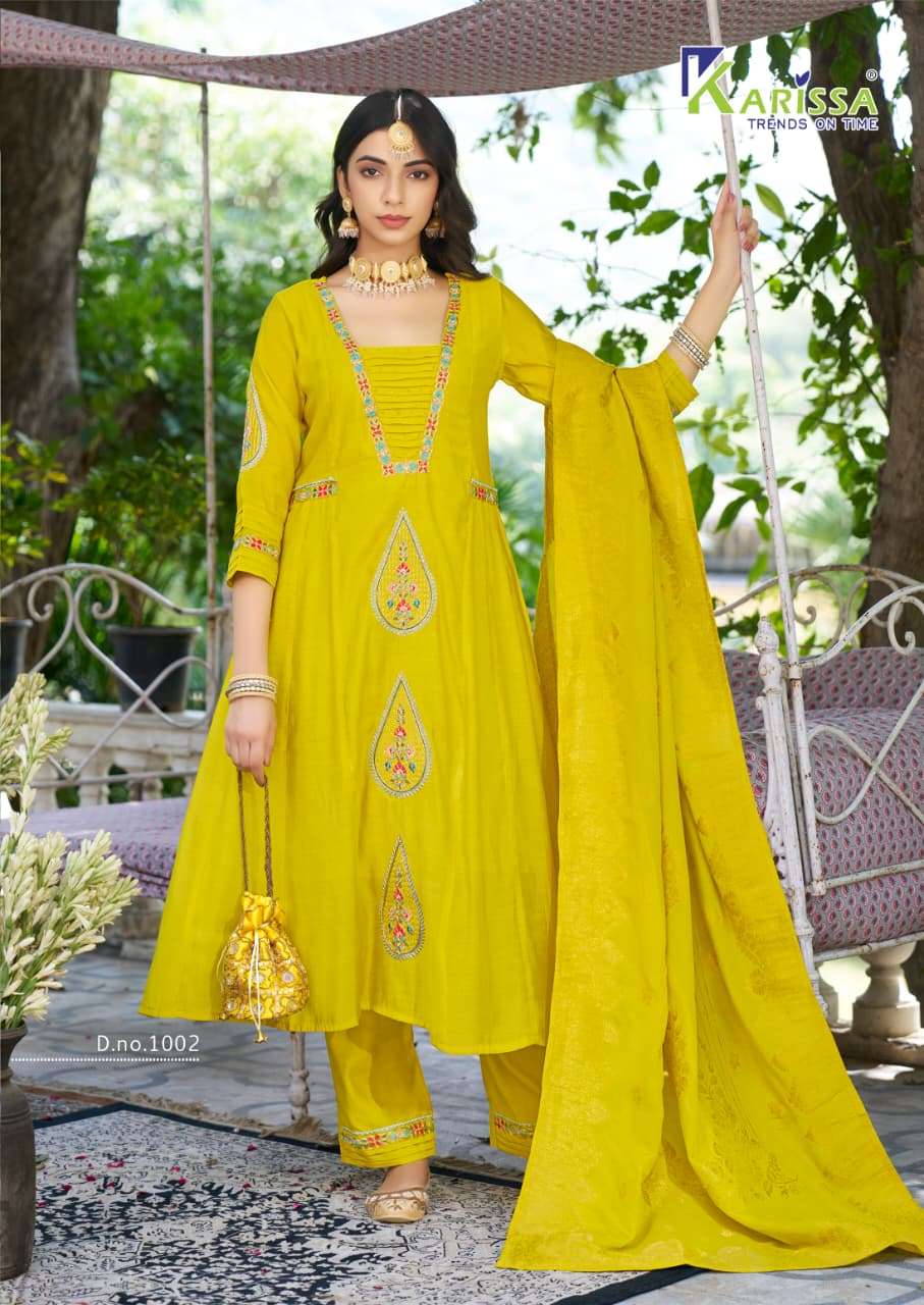 KARISSA OCCASION VISCOSE ANARKALI STYLE READY MADE LADIES SUIT