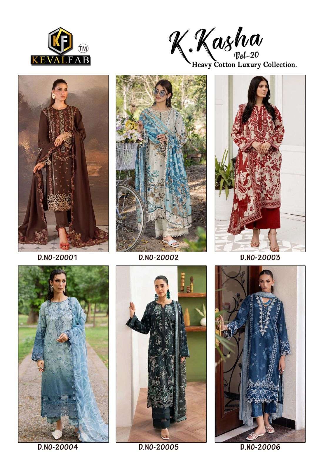 KEVAL FAB K KASHA VOL 20 COTTON DIGITAL STYLE PRINTS SALWAR SUIT