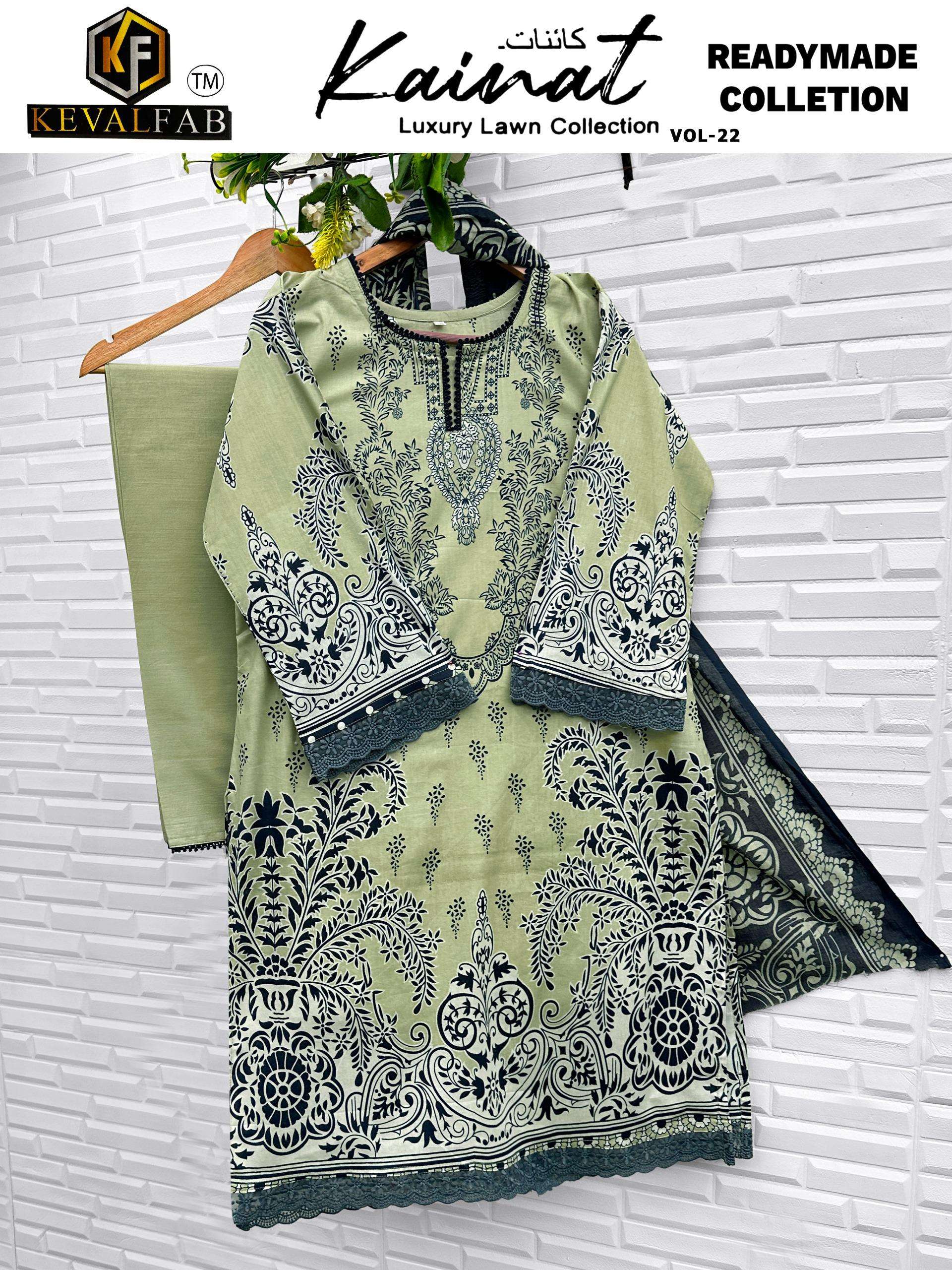 KEVAL FAB KAINAT VOL 22 READY MADE COLLECTION 