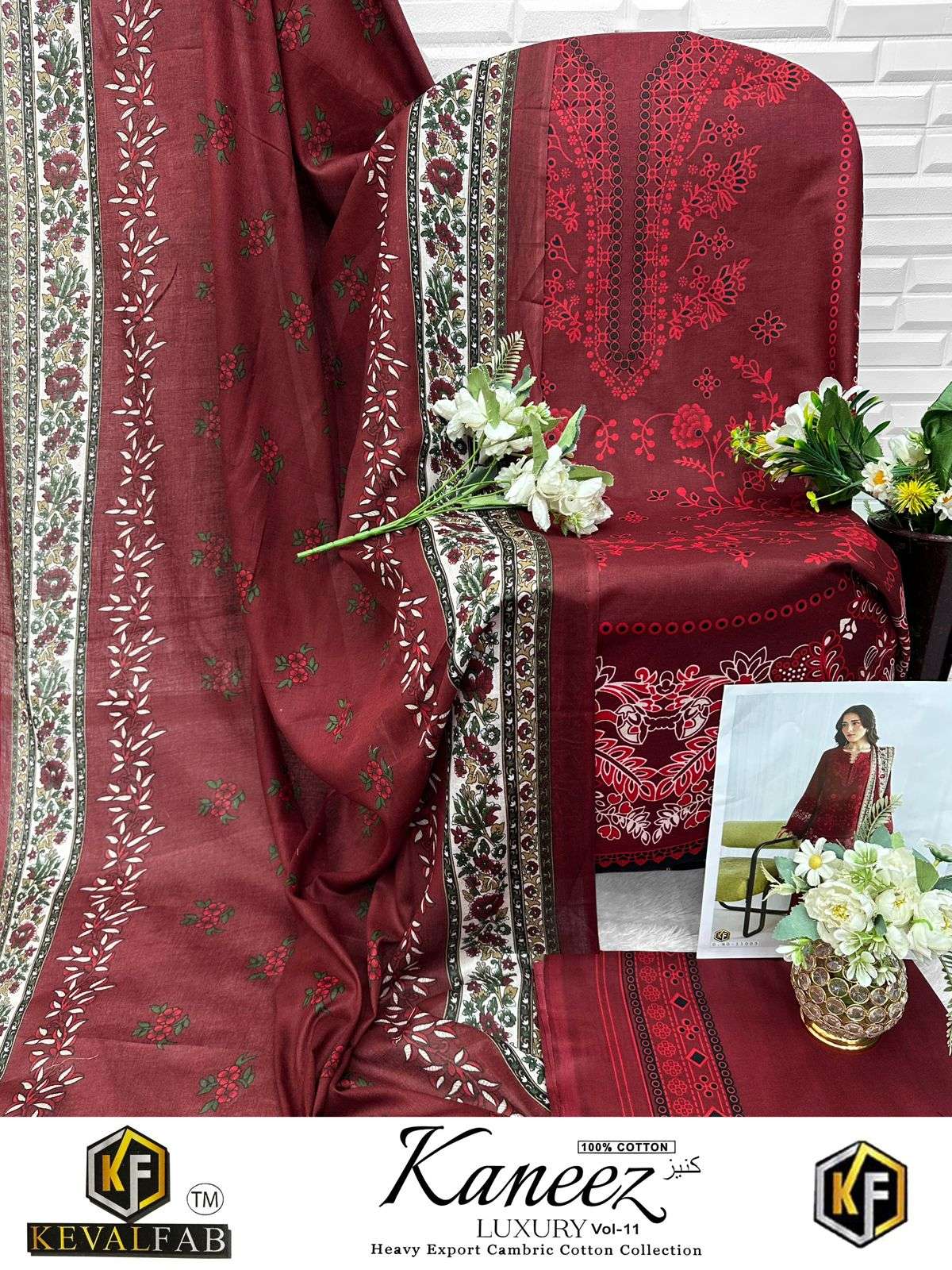 KEVAL FAB KANEEZ VOL 11 COTTON DIGITAL PRINTS SALWAR SUIT