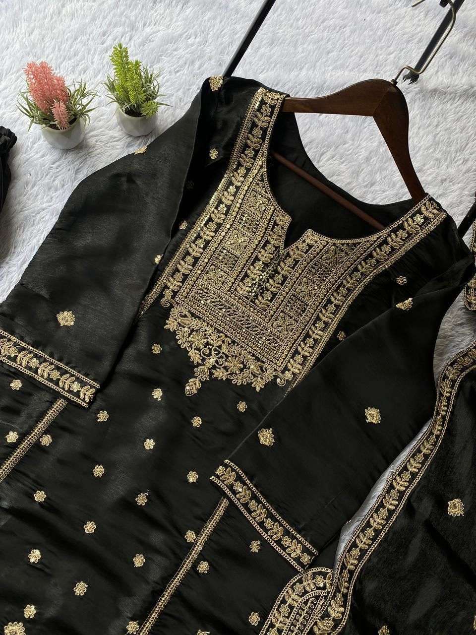 LG 2056 EMBROIDERY DESIGNER WORK PARTY WEAR LADIES SHARARA SUIT
