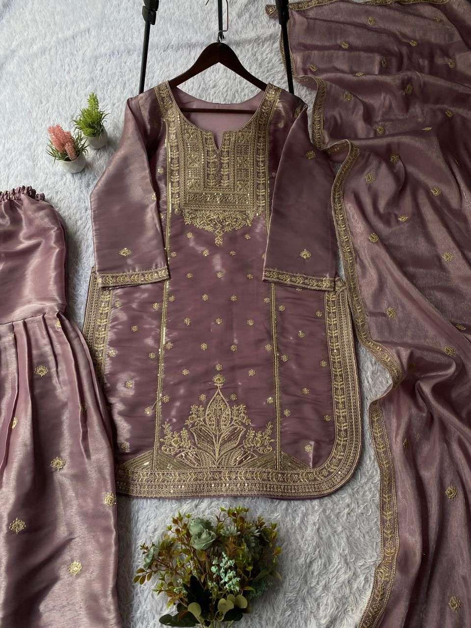 LG 2056 EMBROIDERY DESIGNER WORK PARTY WEAR LADIES SHARARA SUIT