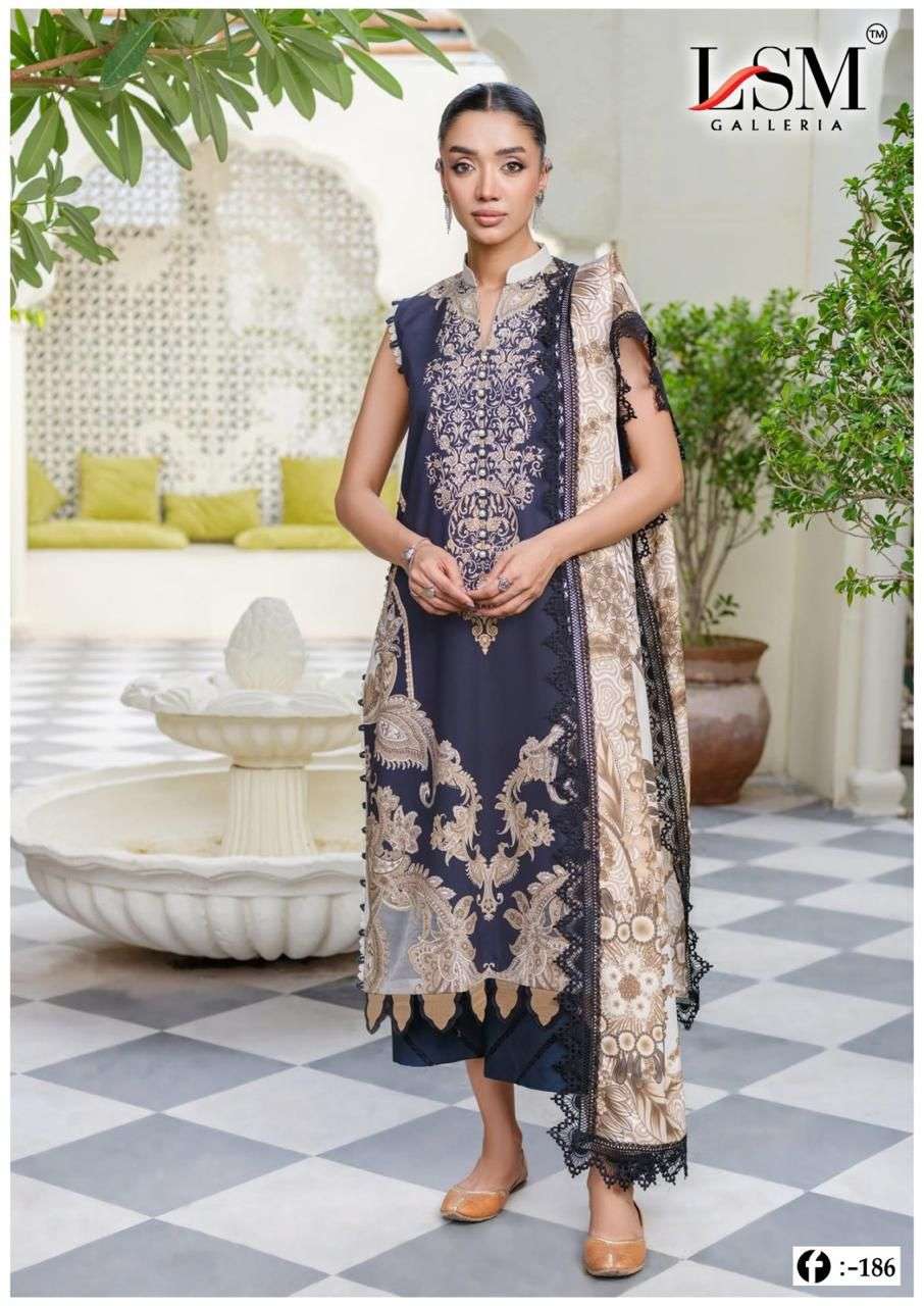 LSM GALLERIA PARIAN DREAM VOL 18 NEW DESIGNS LAWN COTTON DIGITAL PRINTS SUIT