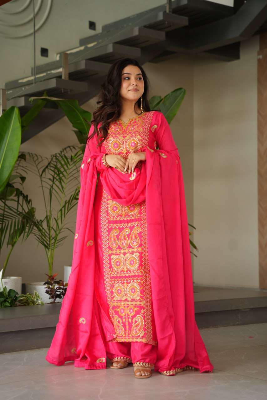LW 9306 SILK DESIGNER FUNCTION WEAR READY MADE LADIES SUIT