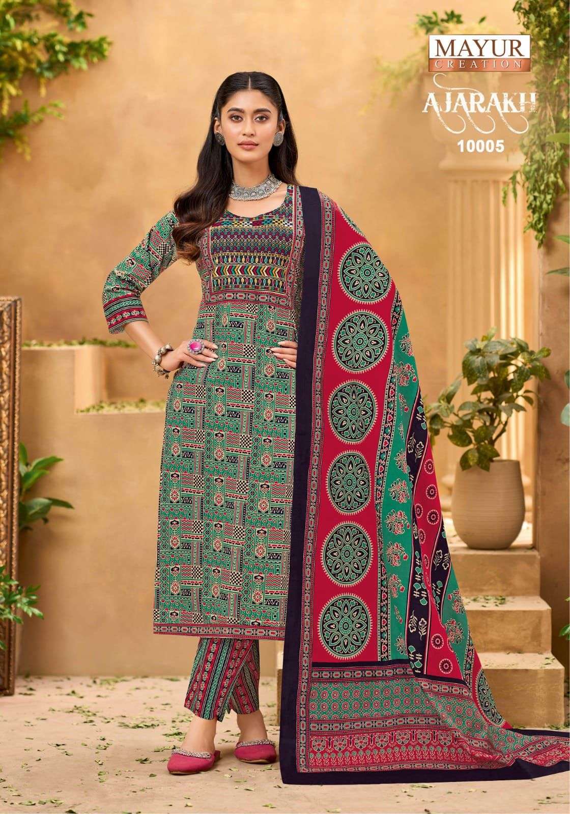 MAYUR CREATION AJARAKH VOL10 READY MADE COLLECTION