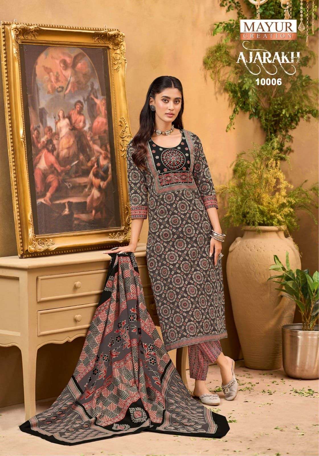 MAYUR CREATION AJARAKH VOL10 READY MADE COLLECTION