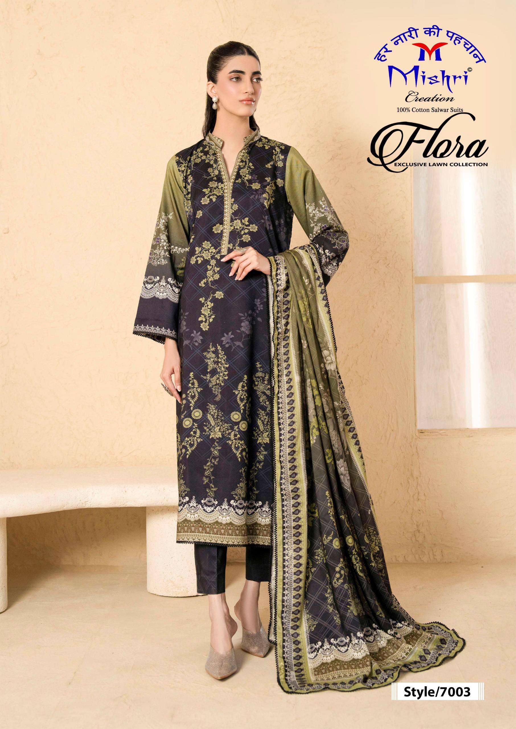 MISHRI CREATION FLORA VOL 7 LAWN COTTON DIGITAL PRINTS SALWAR SUIT