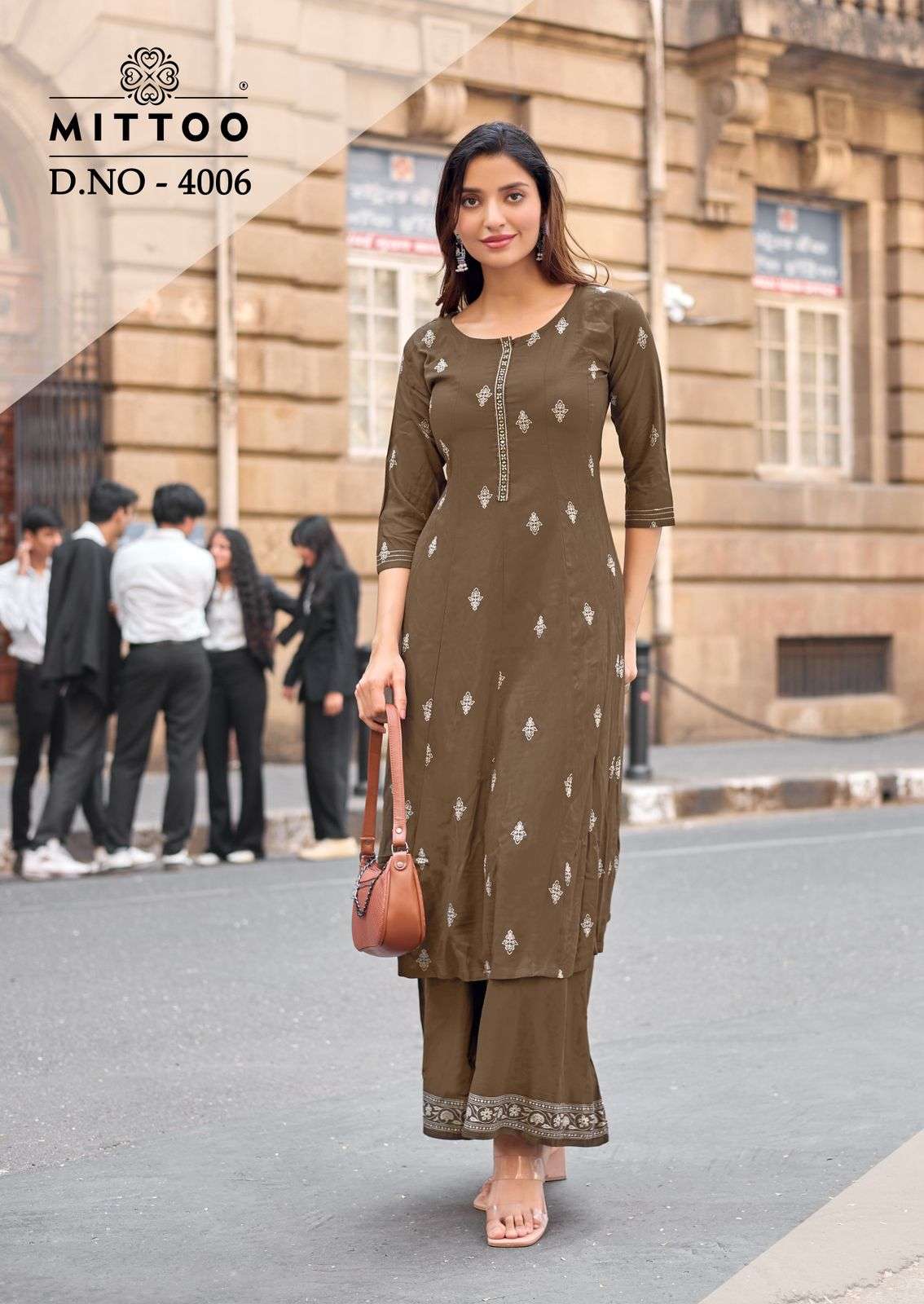 MITTOO TORAL VOL 2 RAYON PRINT FANCY WORK KURTI WITH BOTTOM PAIR 