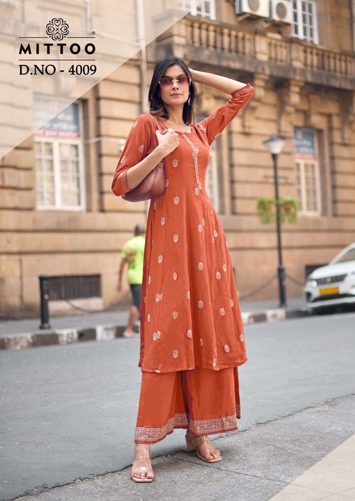 MITTOO TORAL VOL 2 RAYON PRINT FANCY WORK KURTI WITH BOTTOM PAIR 