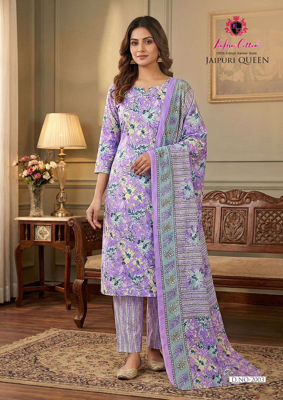 NAFISA COTTON JAIPURI QUEEN VOL 2 COTTON DIGITAL PRINT SALWAR SUIT