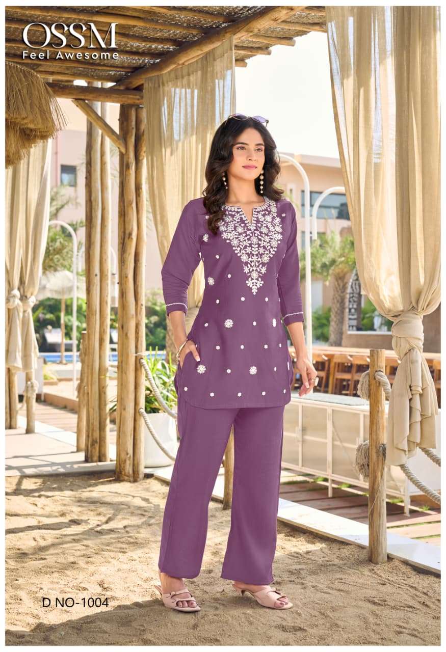 OSSM VAMA VOL 5 SIK FANCY WORKS LADIES CO-ORD SET 