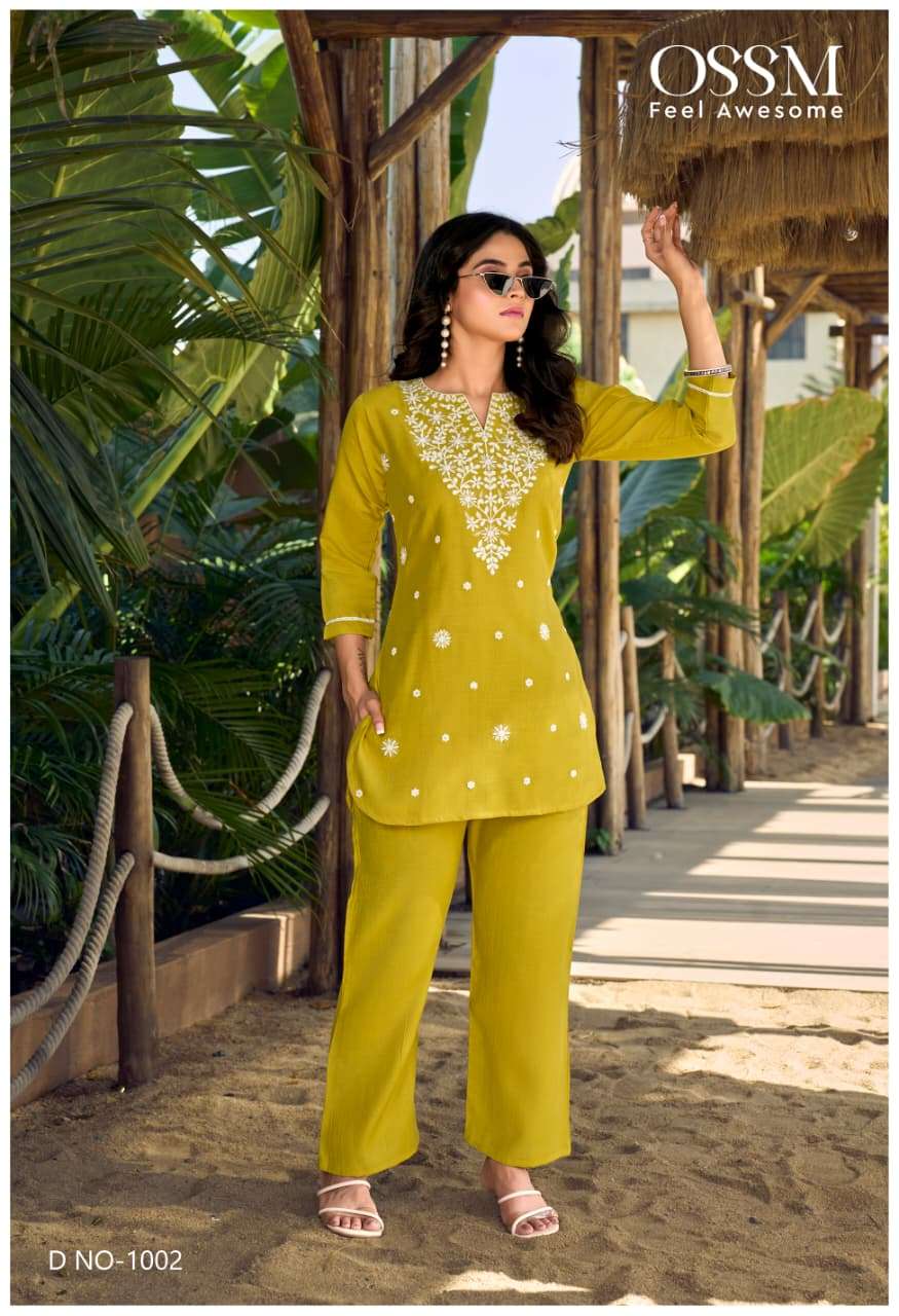 OSSM VAMA VOL 5 SIK FANCY WORKS LADIES CO-ORD SET 