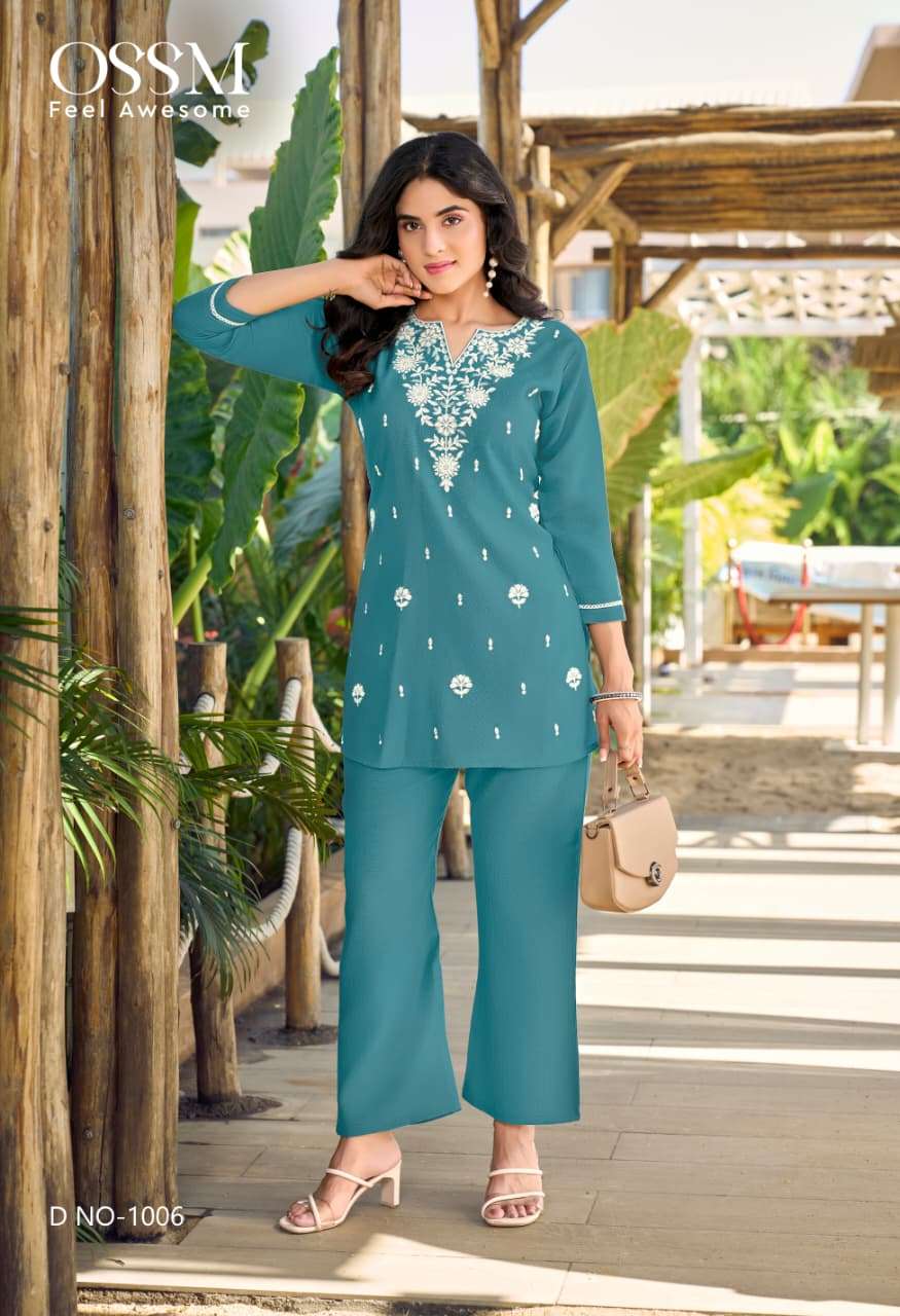 OSSM VAMA VOL 5 SIK FANCY WORKS LADIES CO-ORD SET 