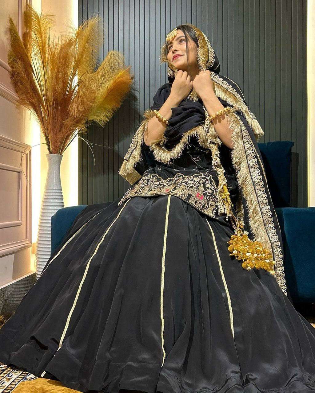 RTC 5865 SILK HEAVY DESIGNER WEDDING WEAR TOP WITH LEHENGA AND DUPATTA SET 