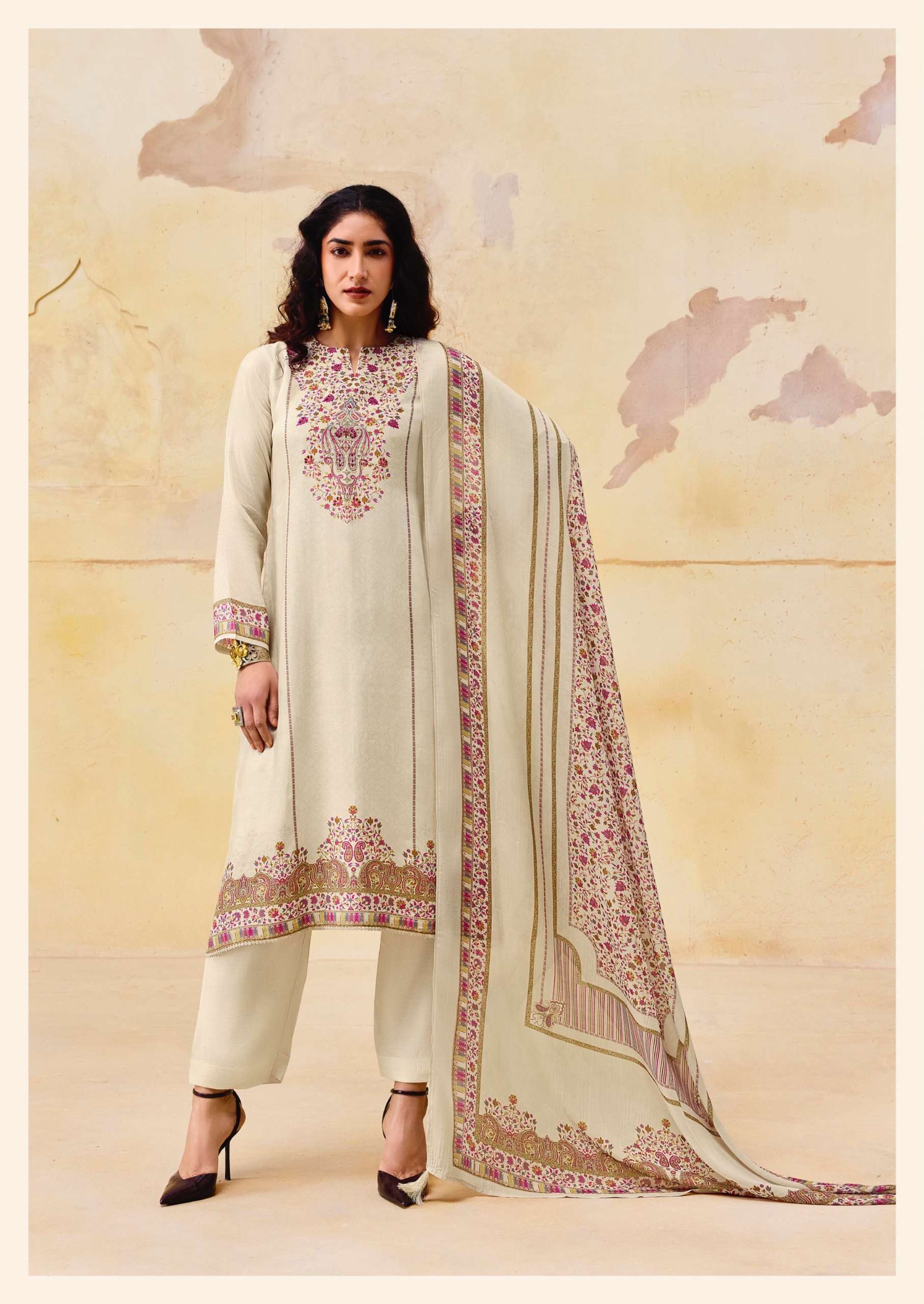  SADHANA FASHION OLIVIA MUSLIN SILK DIGITAL PRINT WITH FANCY WORK SUIT