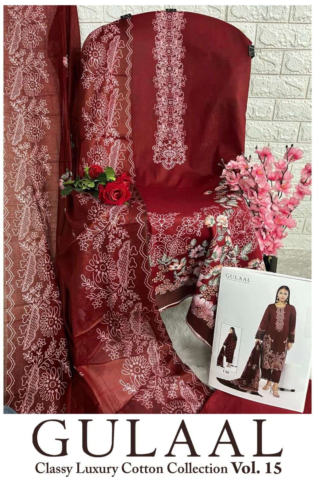 SANA MARYAM GULAAL CLASSY LUXURY COTTON COLLECTION VOL 15 DIGITAL PRINT SUIT