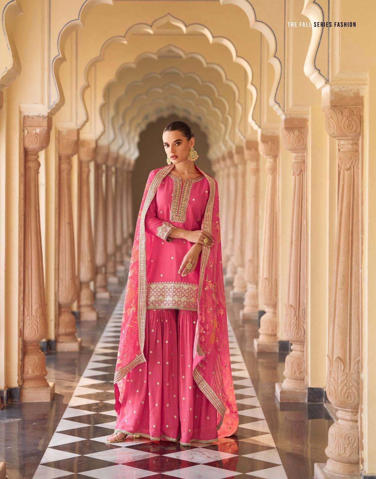 SAYURI DESIGNER SAVERA SILK HEAVY EMBROIDERD DESIGNER WEDDING WEAR SUIT
