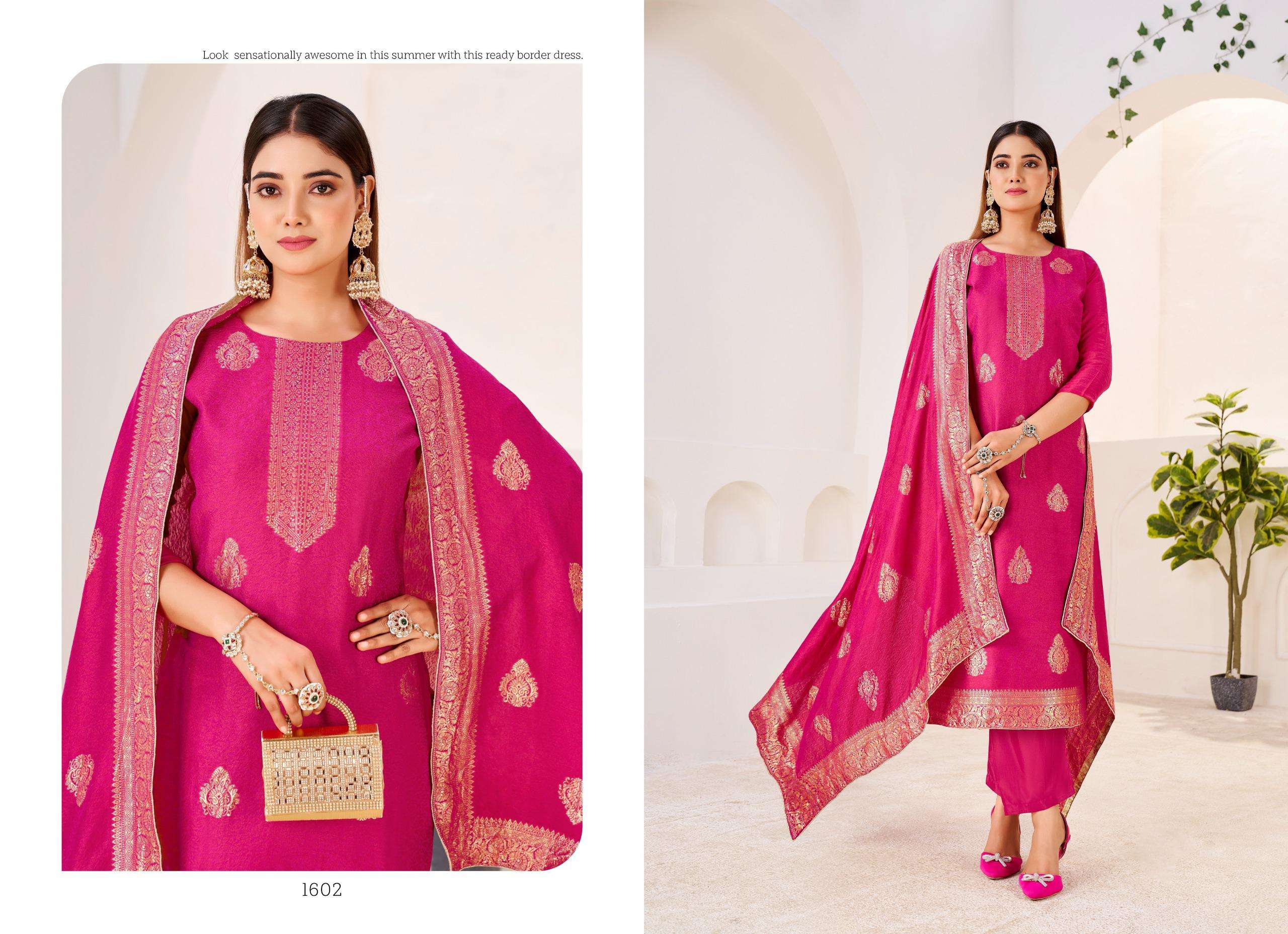 TANIKSH FASHION KRISA VISCOSE JACQUARD DESIGNER WORK LADIES SUIT