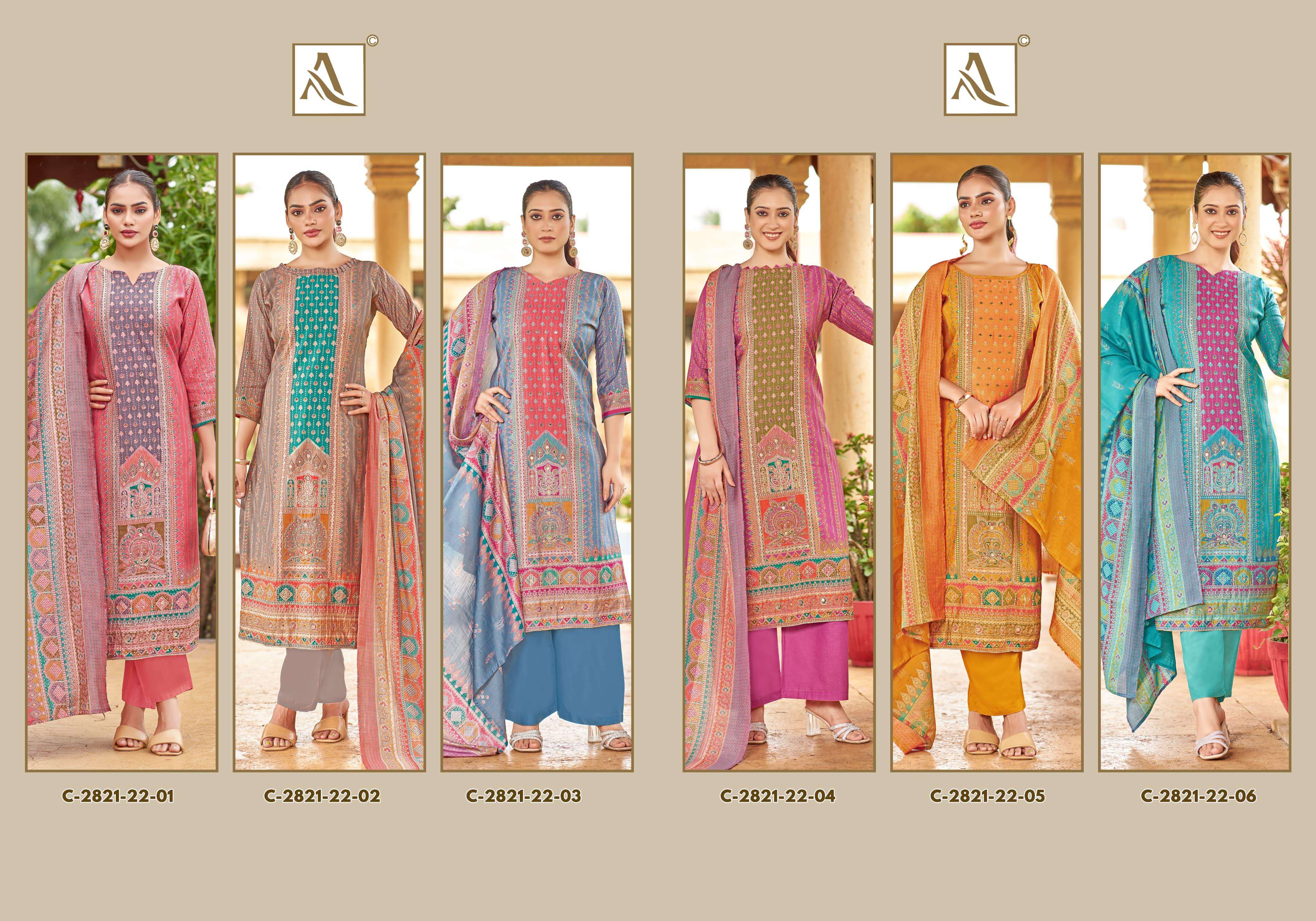 ALOK SUITS TANISHQ MODAL PRINT FABRIC FANCY HAND WORKS SUIT