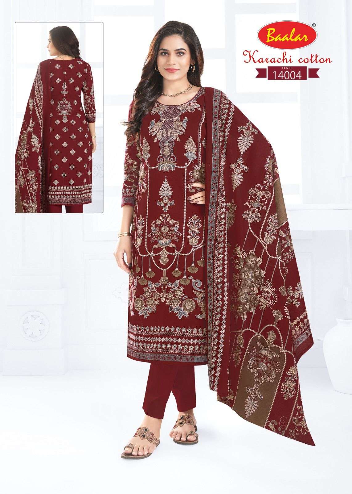 BAALAR KARACHI COTTON VOL 14 LAWN COTTON PRINTED SALWAR SUIT