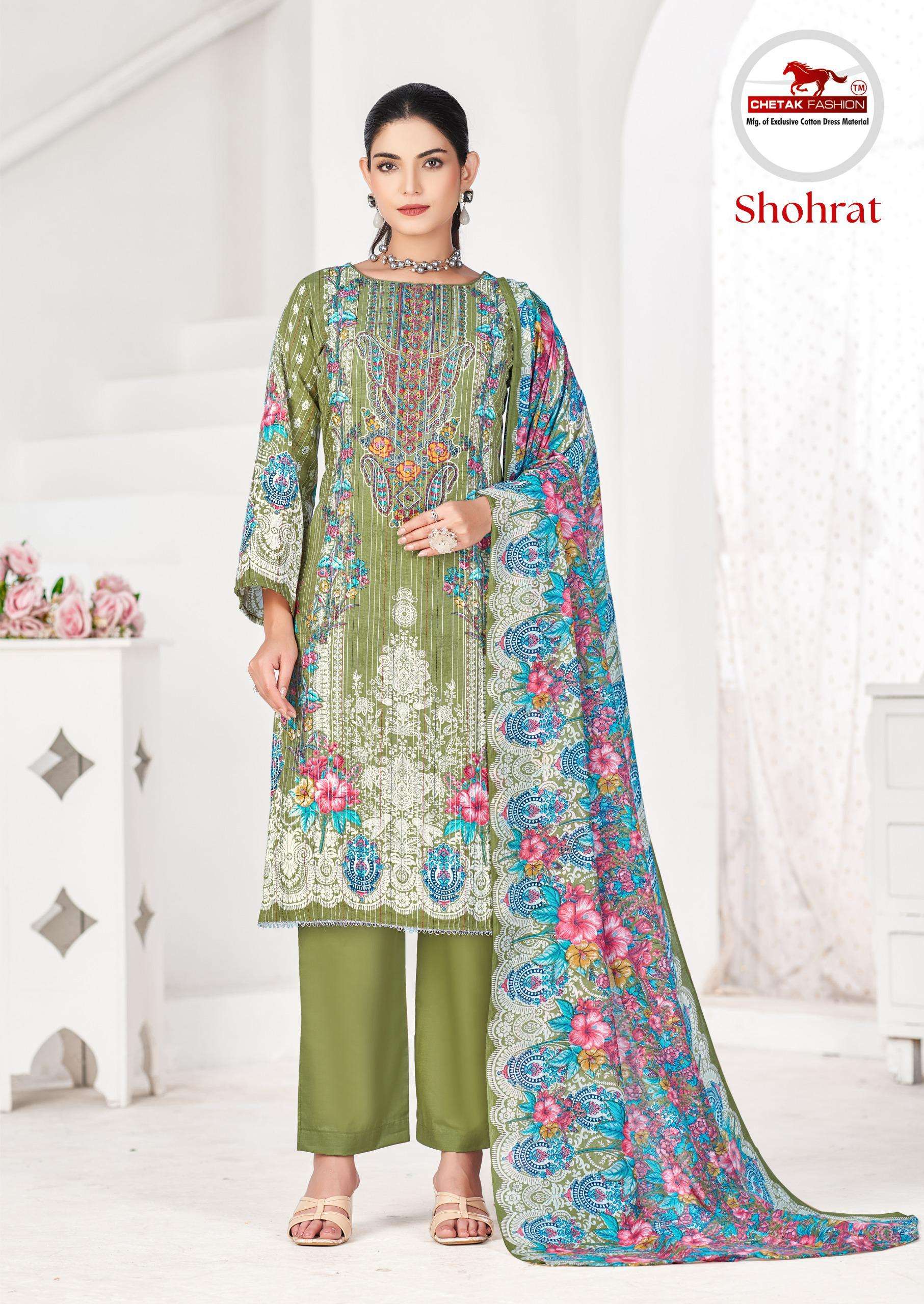 CHETAK FASHION SHOHRAT VOL 1 COTTON DIGITAL PRINT SALWAR SUIT