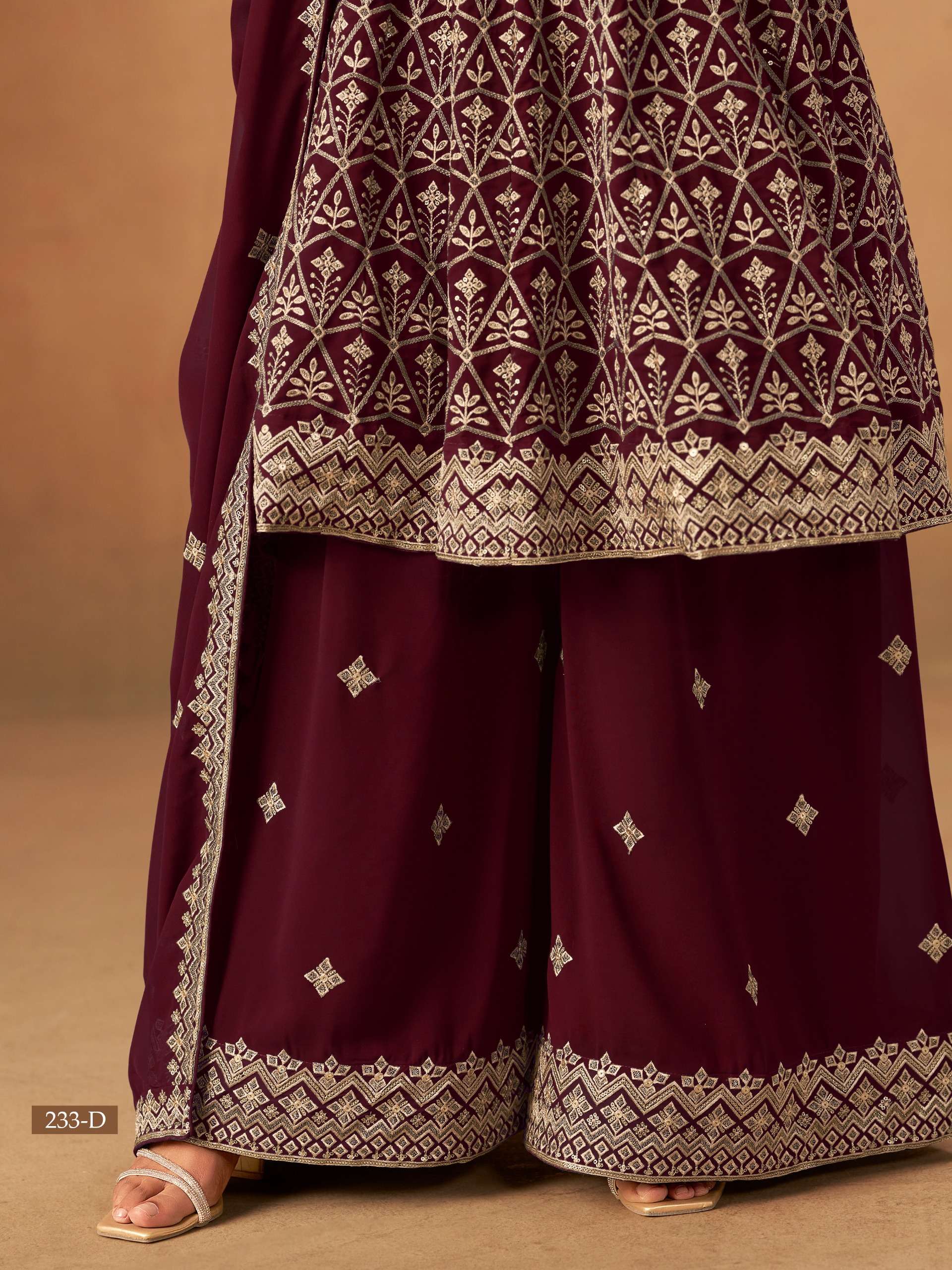 DANI CREATION AANAYA VOL 233 GEORGETTE HEAVY EMBROIDERED DESIGNER WEDDING WEAR SUIT