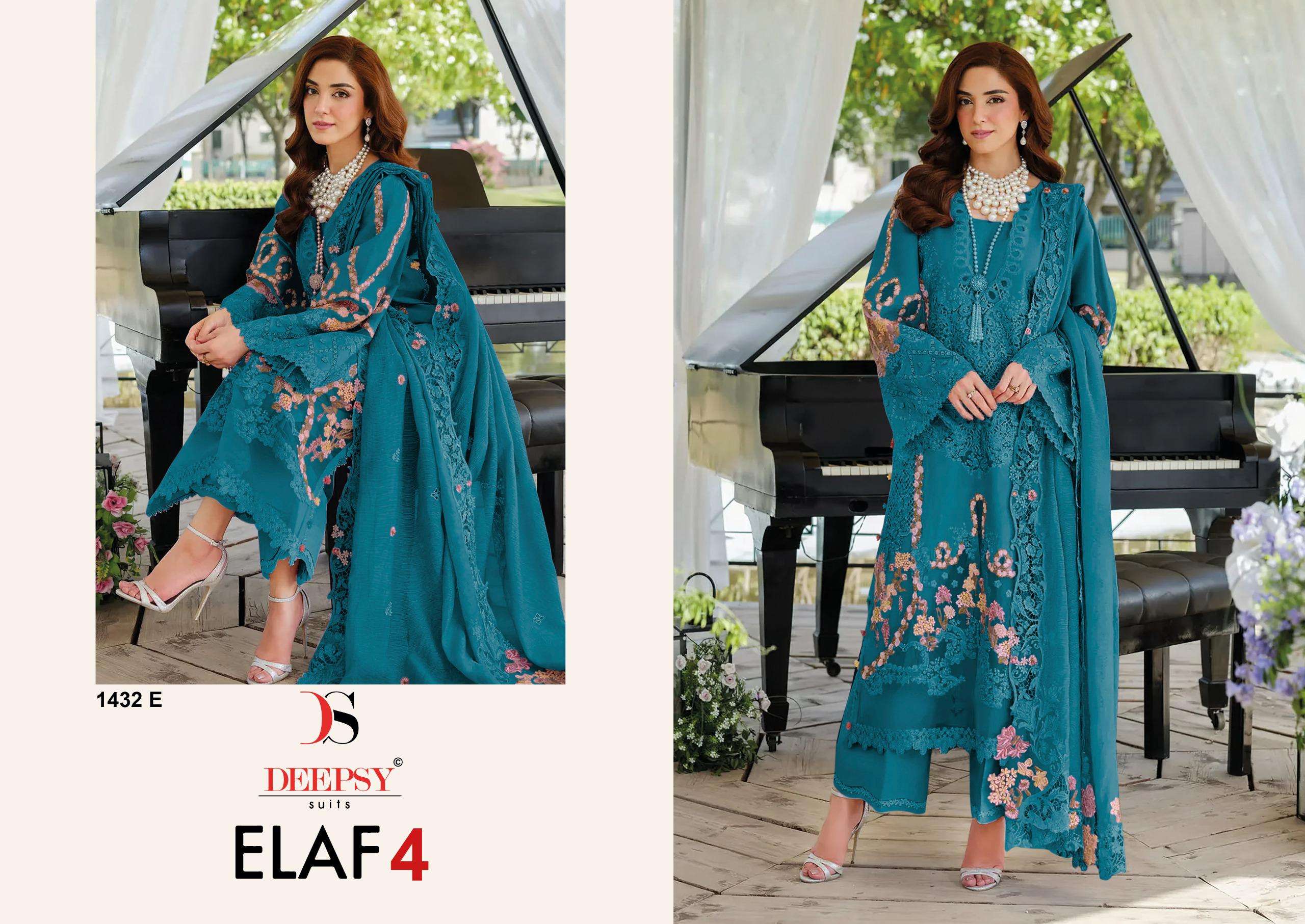 DEEPSY SUITS D 1432 COTTON EMBROIDERY DESIGNER PAKISTANI SALWAR KAMEEZ 